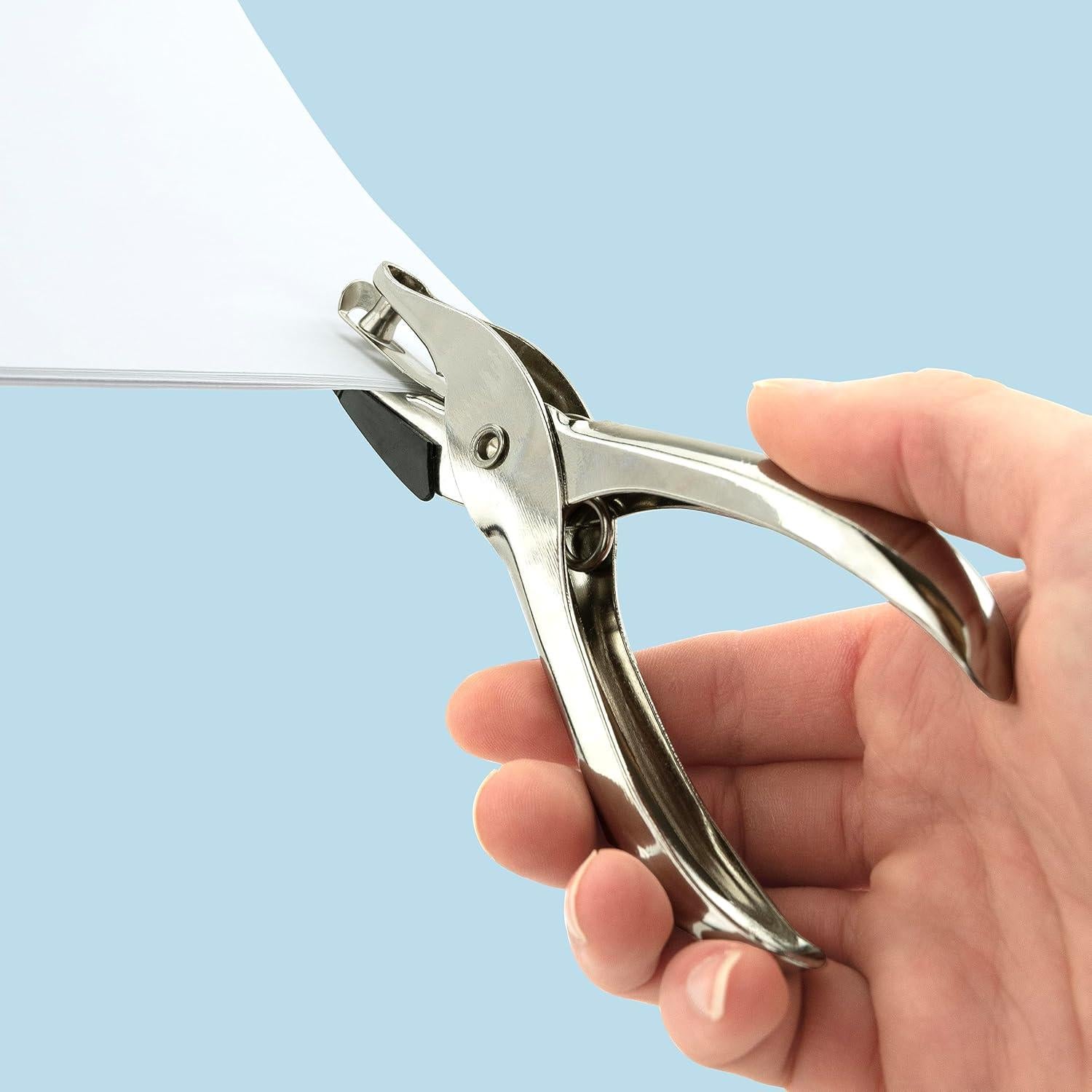 Paquete de 3 Alicates Perforadores Rapesco 1739 Metal 10 Hojas