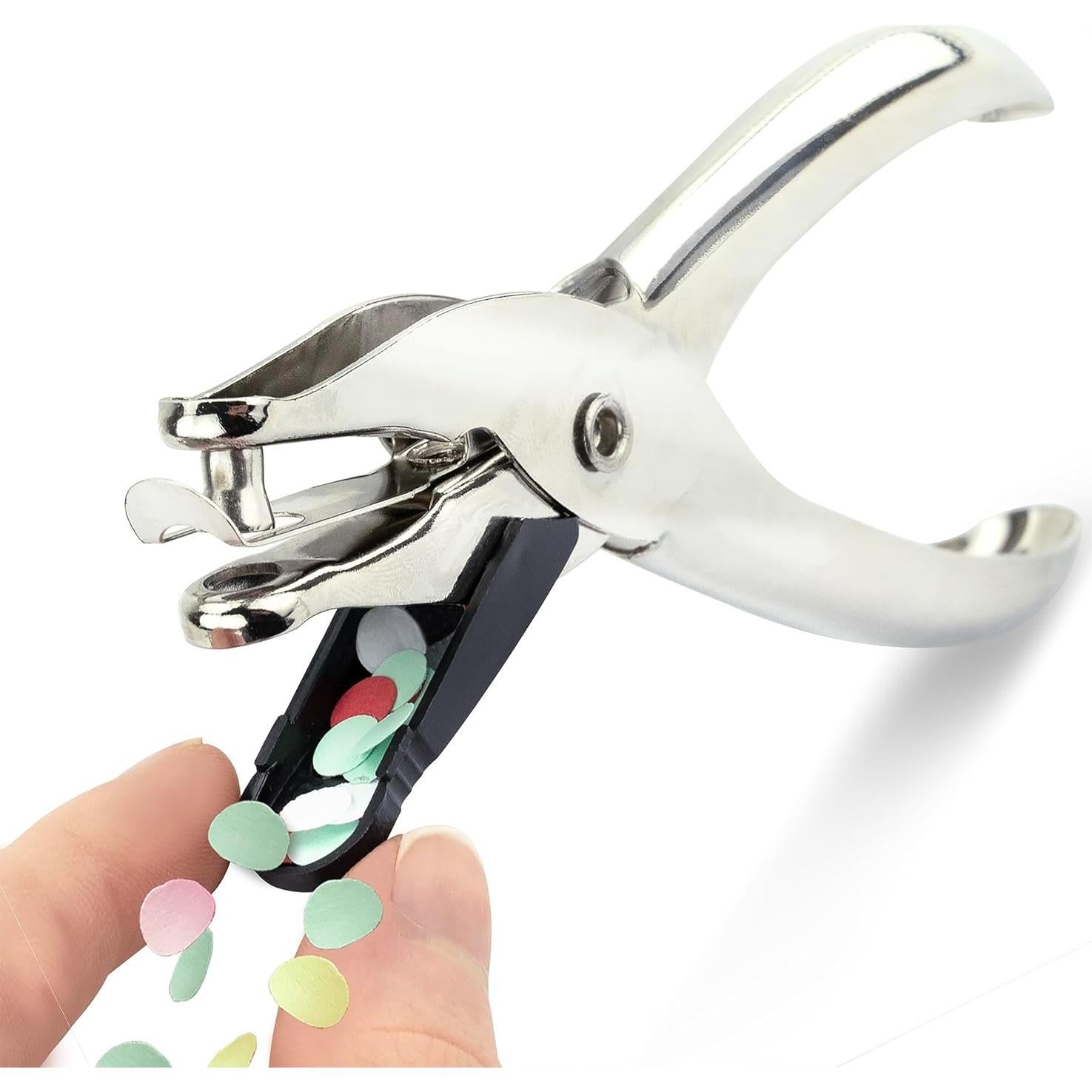 Paquete de 3 Alicates Perforadores Rapesco 1739 Metal 10 Hojas