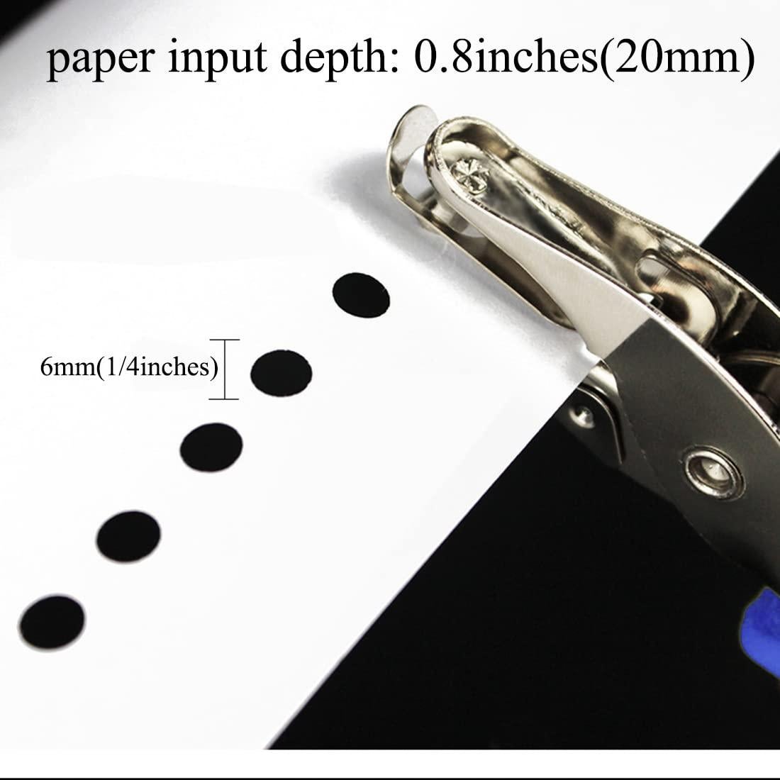 Perforadora de Papel Bioamy 6mm Manual para Oficina y Escuela