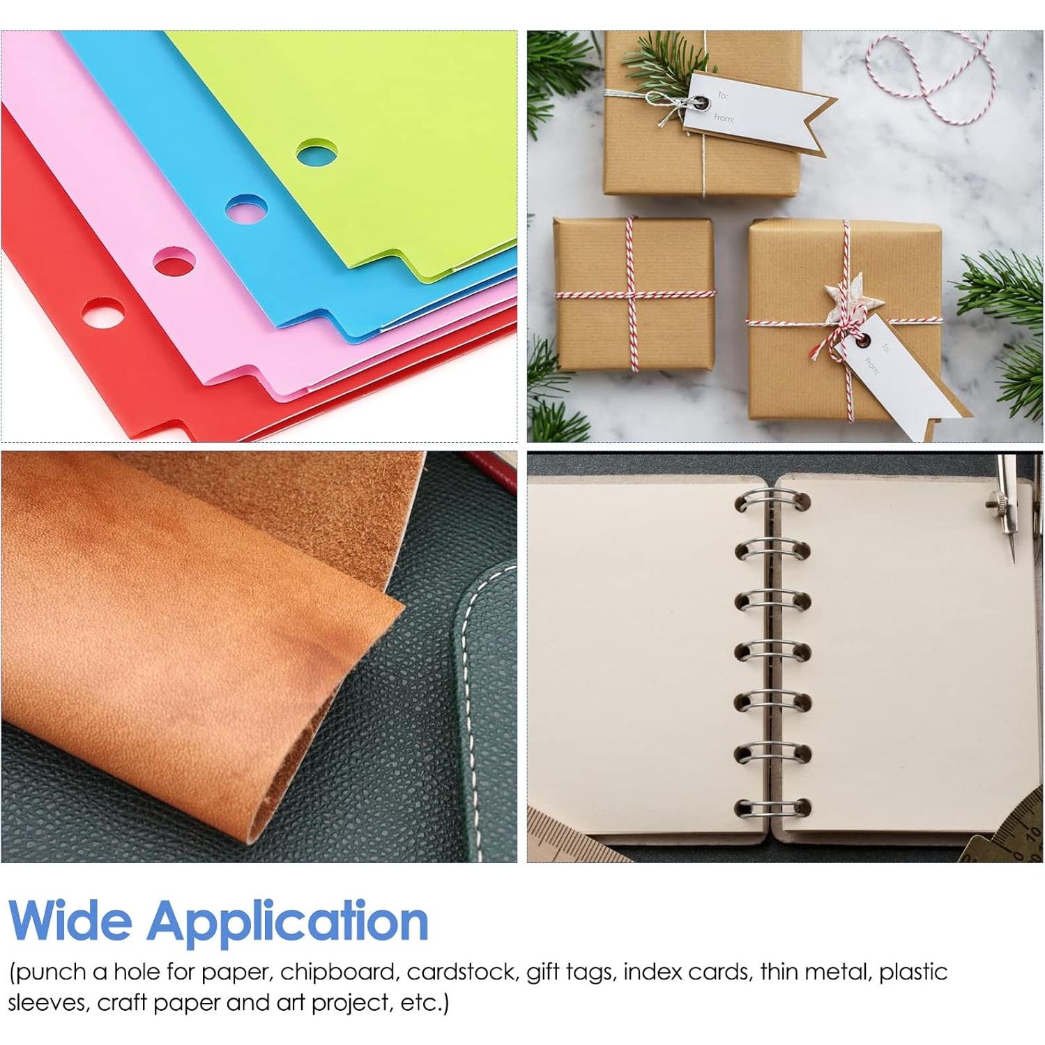 Perforadora MROCO Azul 1 Orificio 20 Hojas Manual Portátil