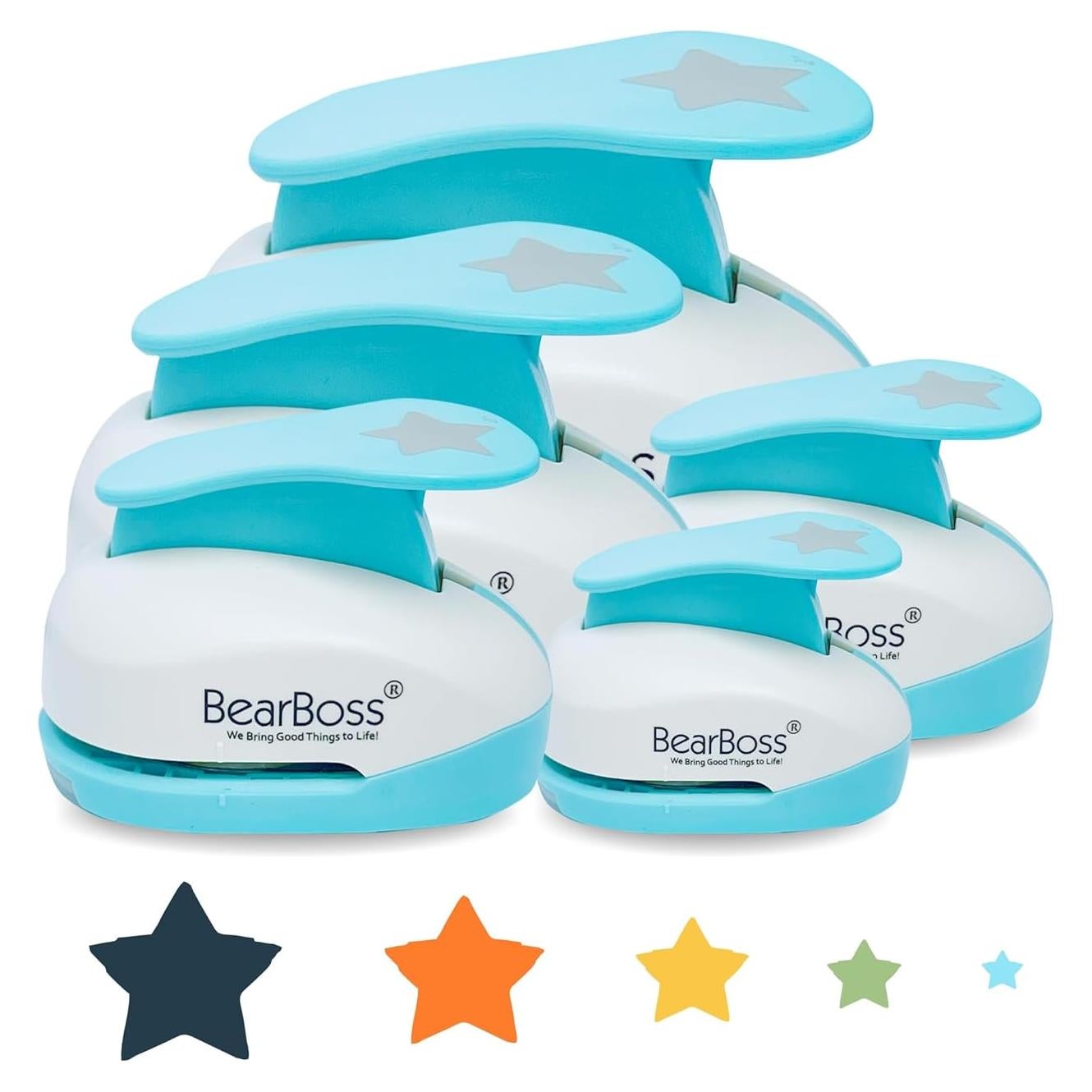 Perforadora de Papel Estrella BearBoss - 5 Tamaños, Manual