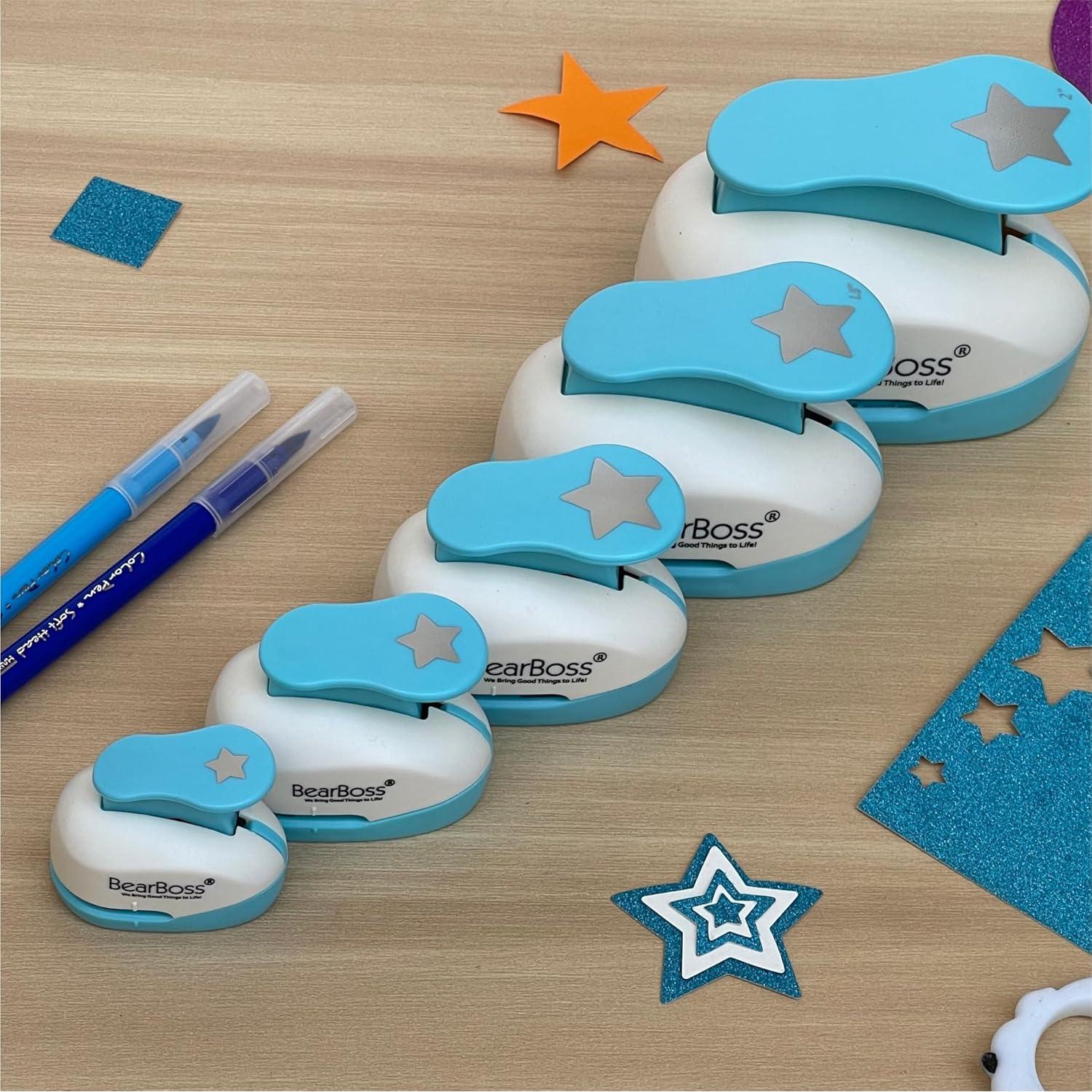 Perforadora de Papel Estrella BearBoss - 5 Tamaños, Manual