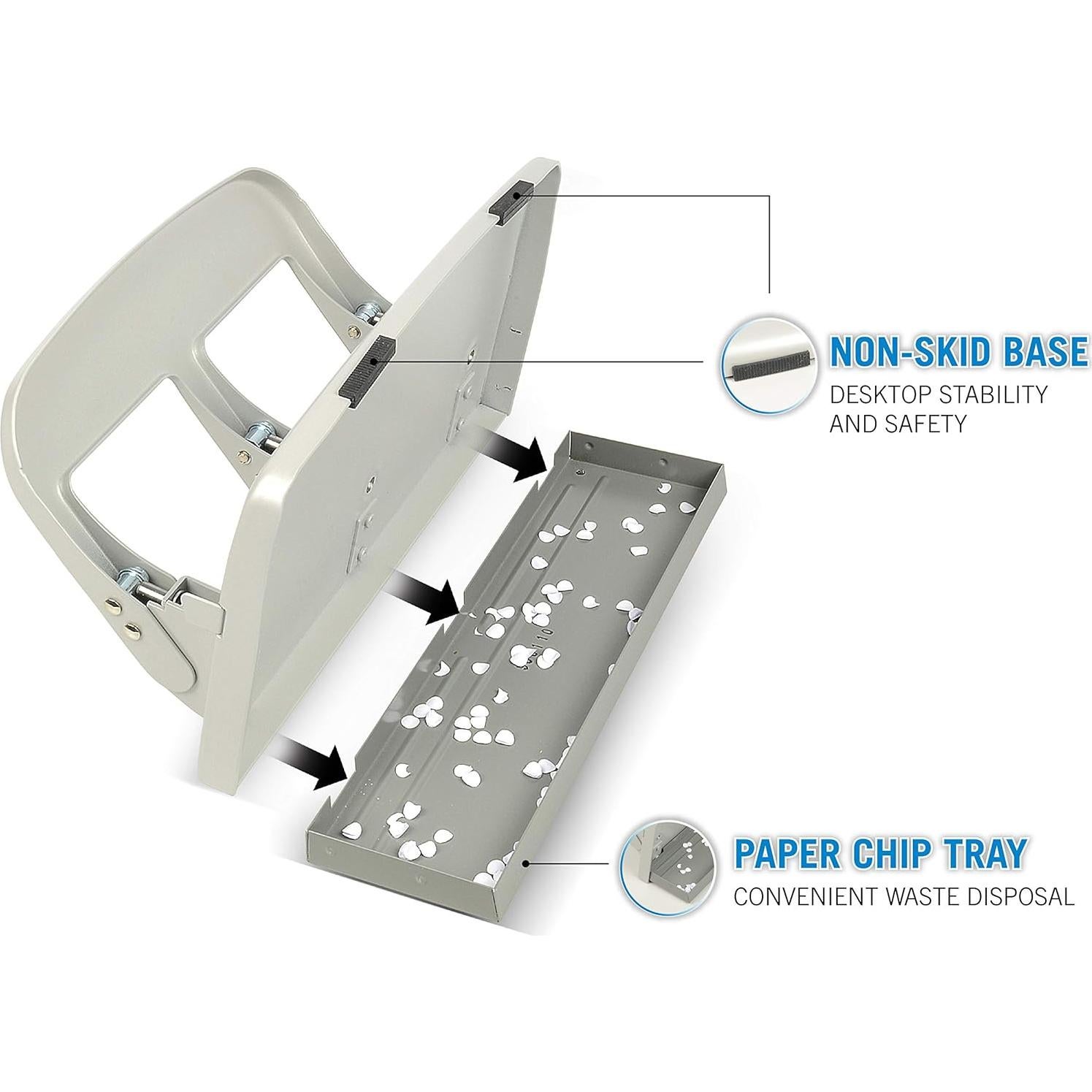 Perforadora de Papel Carl HC-340 3 Agujeros 40 Hojas Metálica