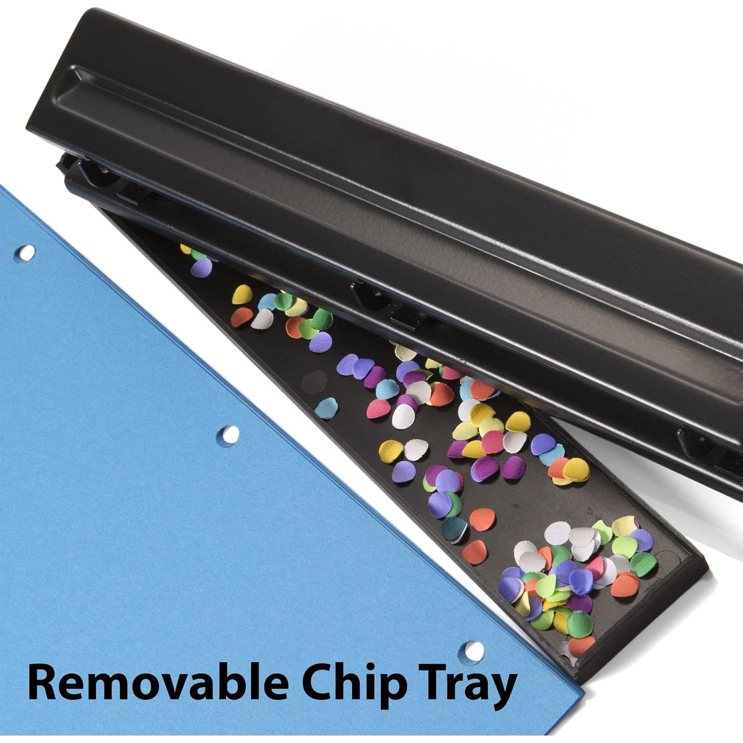 Perforadora Estándar Officemate 3 Agujeros Negra 8 Hojas