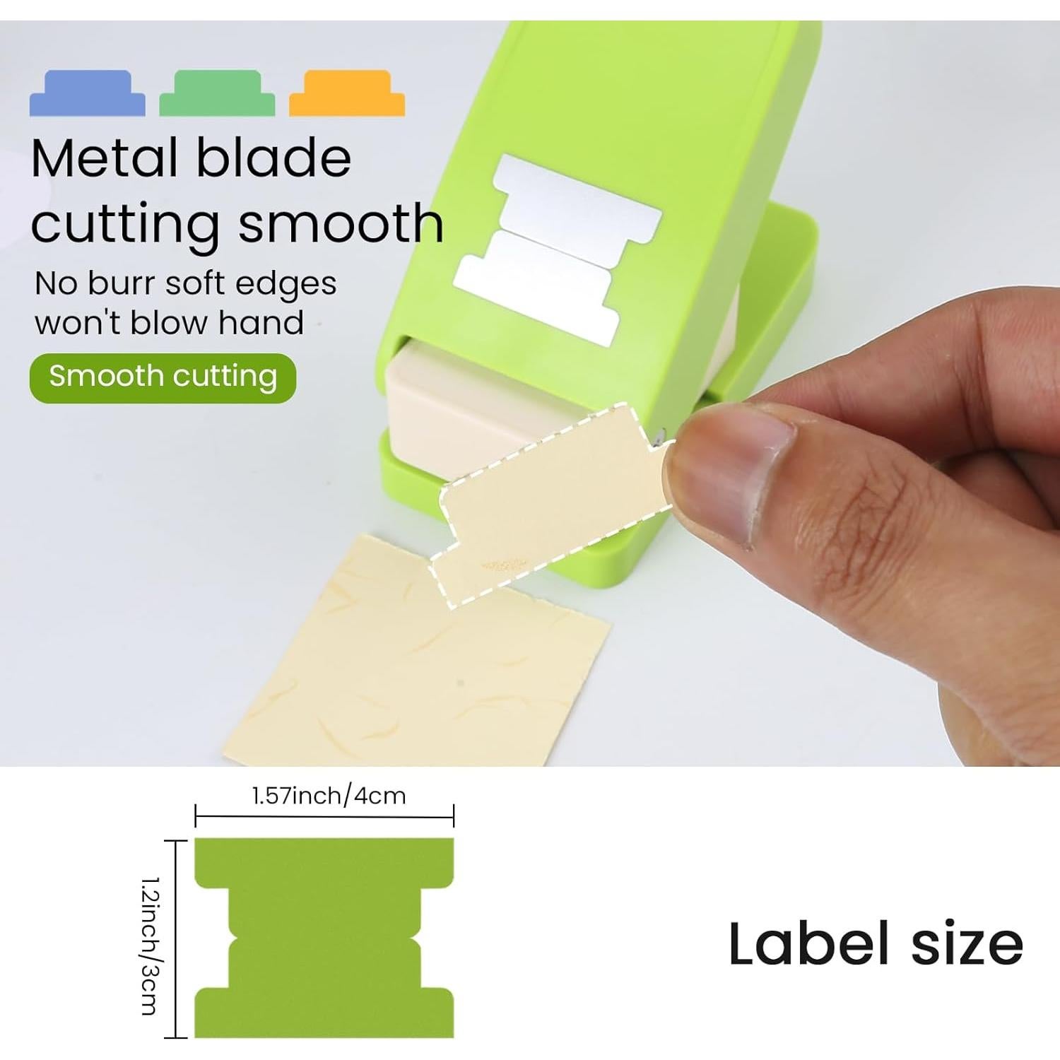 Troquelador de Papel LOONENG para Pestañas Personalizadas - 19.1x11.6cm