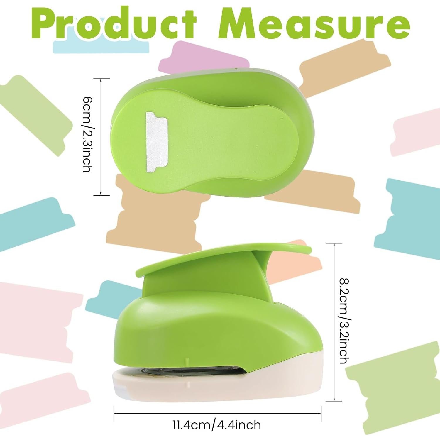 Perforadora de Papel de Pestañas HAUSTGO 2" - Ideal para Scrapbooking