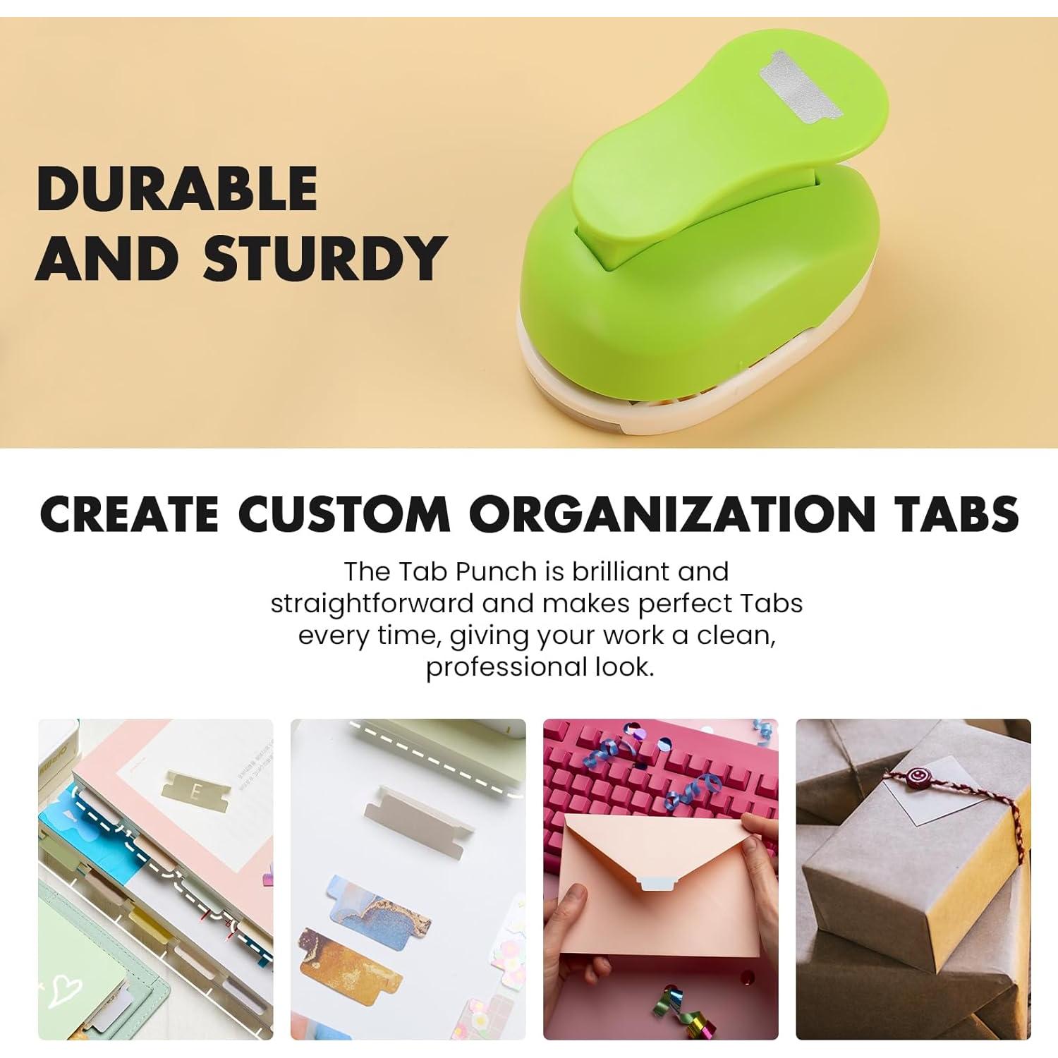 Perforadora de Papel de Pestañas HAUSTGO 2" - Ideal para Scrapbooking