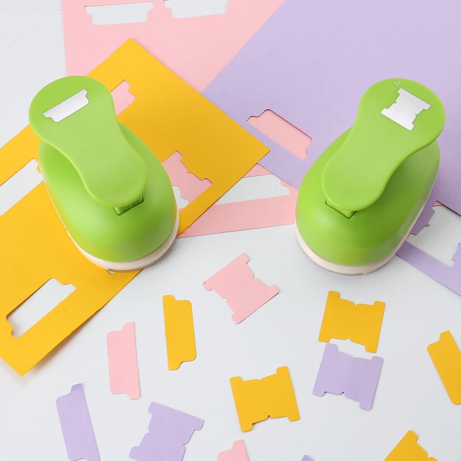 Perforadora de Papel de Pestañas HAUSTGO 2" - Ideal para Scrapbooking