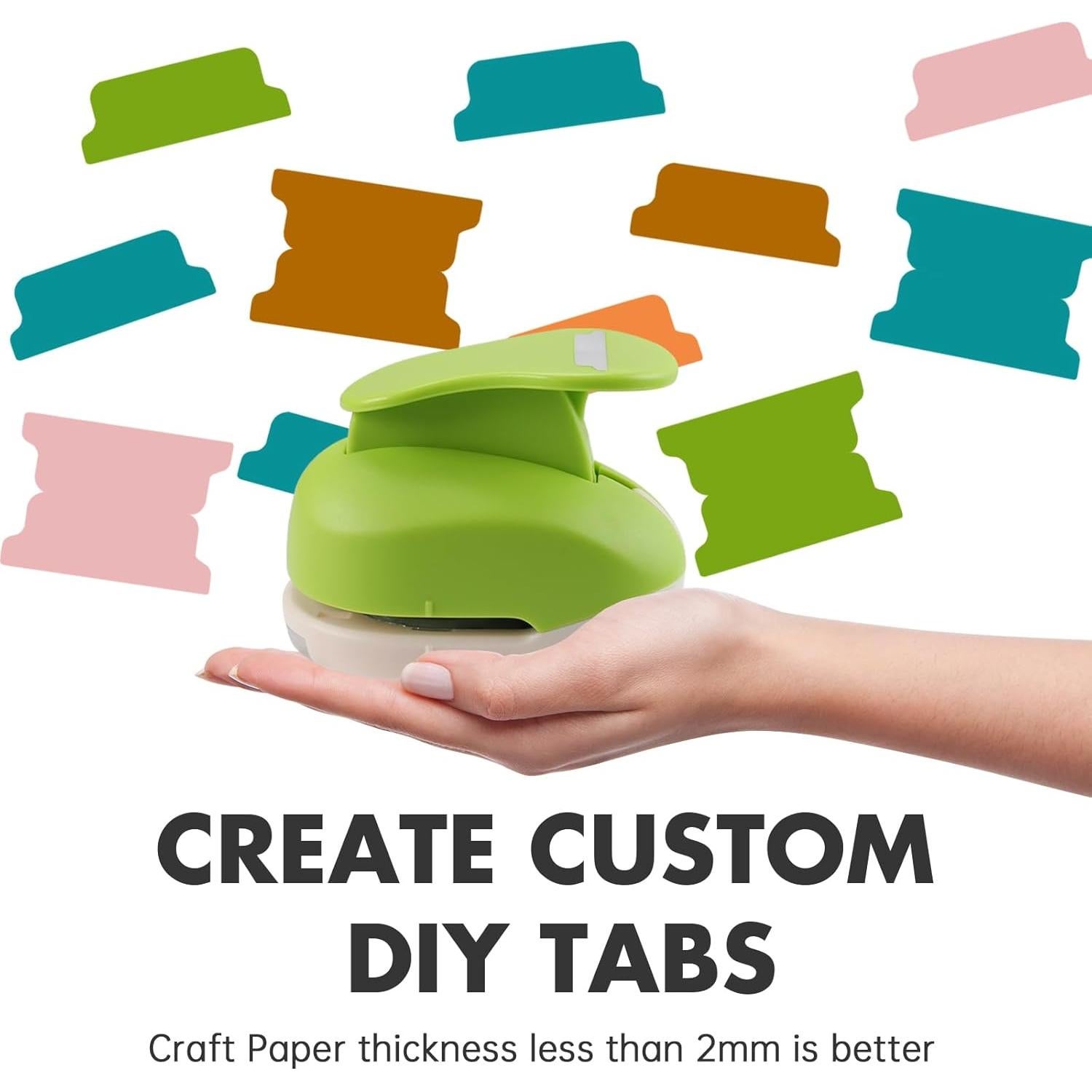 Perforadora de Papel de Pestañas HAUSTGO 2" - Ideal para Scrapbooking