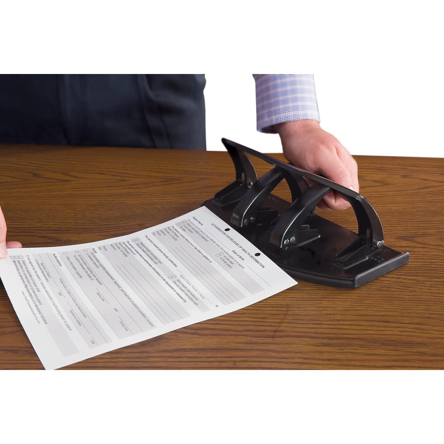 Perforadora de papel Master DP20, 2 y 3 agujeros, 20 hojas