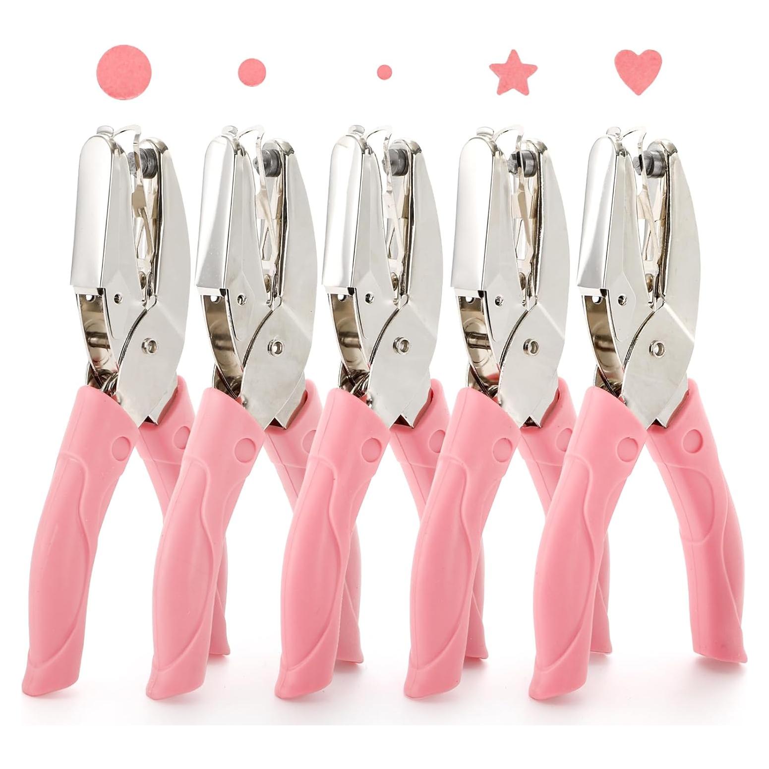 Perforadoras de Papel Jucoan 5 Piezas Metal 1/4 1/8 1/16