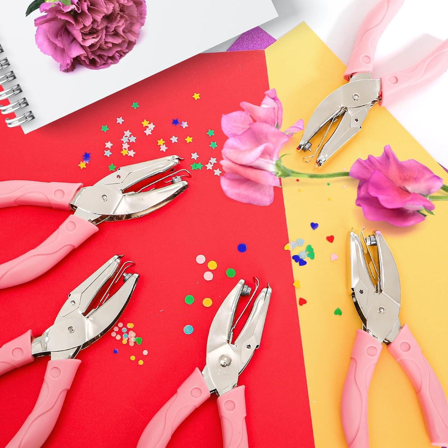 Perforadoras de Papel Jucoan 5 Piezas Metal 1/4 1/8 1/16