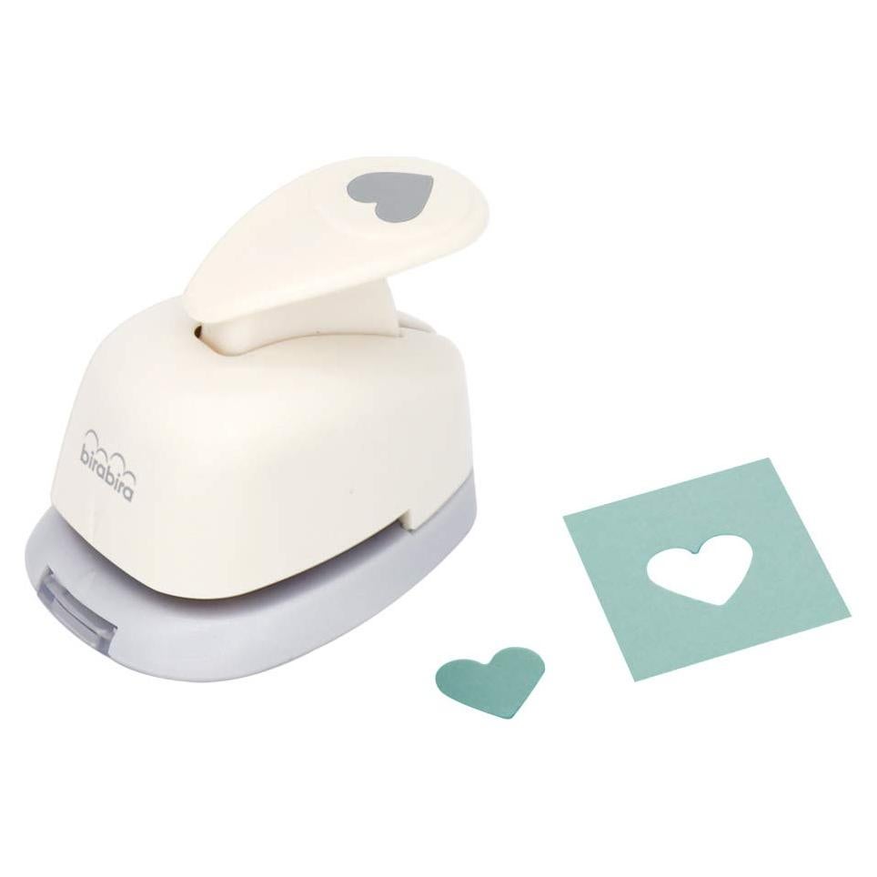 Punch de Manualidades Bira Corazón 1 cm para Papel