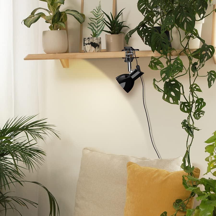 Lámpara de Clip LED deeloop 5W 400 Lúmenes Rotación 330° Negra