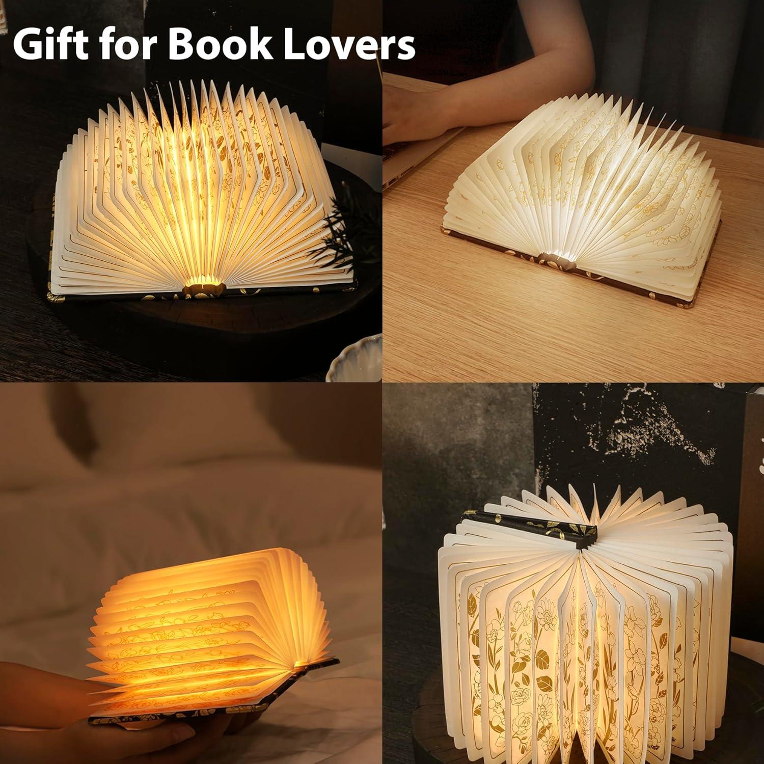 Lámpara de Libro Plegable ZBOLE 1200mAh 3 Colores Floral