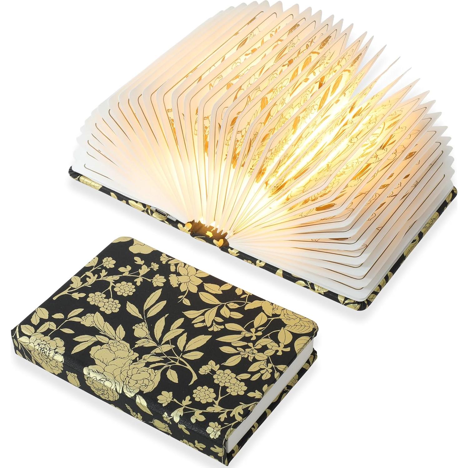 Lámpara de Libro Plegable ZBOLE 1200mAh 3 Colores Floral