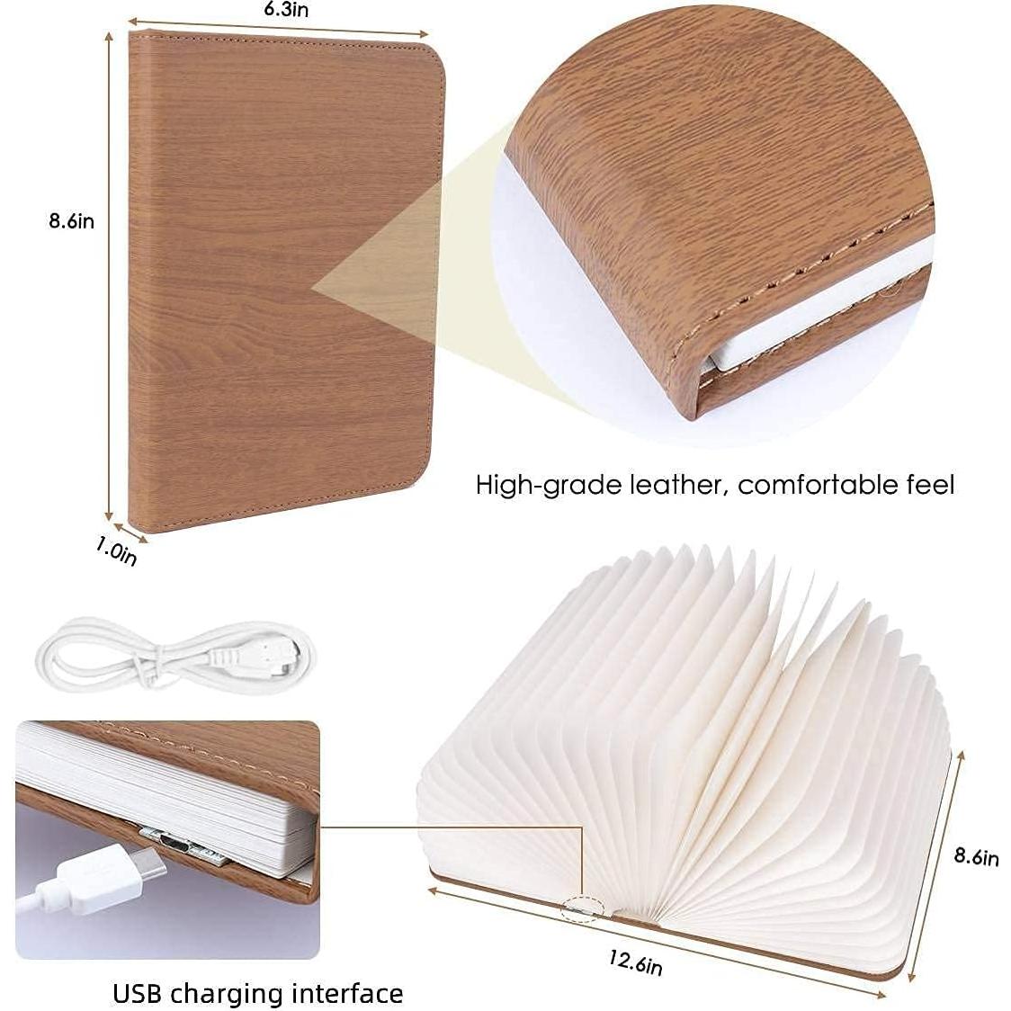 Lámpara de Libro Plegable XIUDI LED Recargable 21.8x16cm