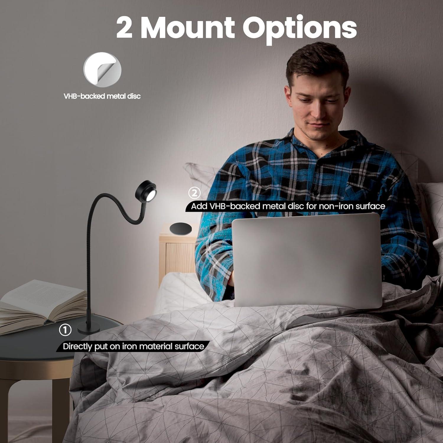 Luz de Lectura LED Magnética RVSPARK 3 Colores Regulable