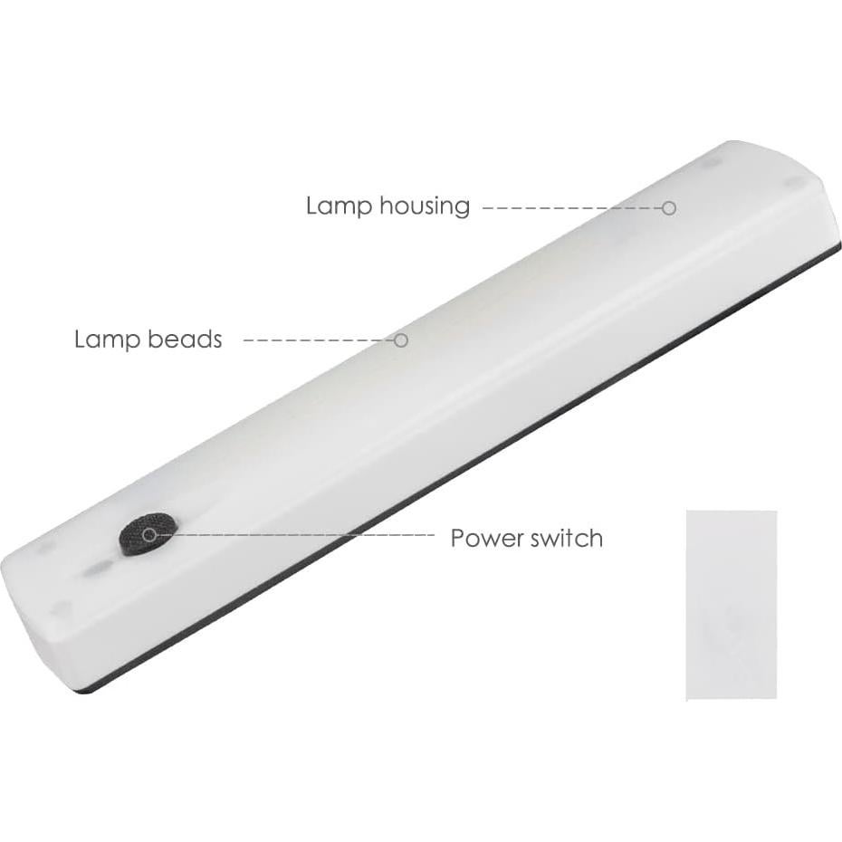 Luz LED Inalámbrica para Gabinete Vagocom 18.8x3.5cm 2 Piezas