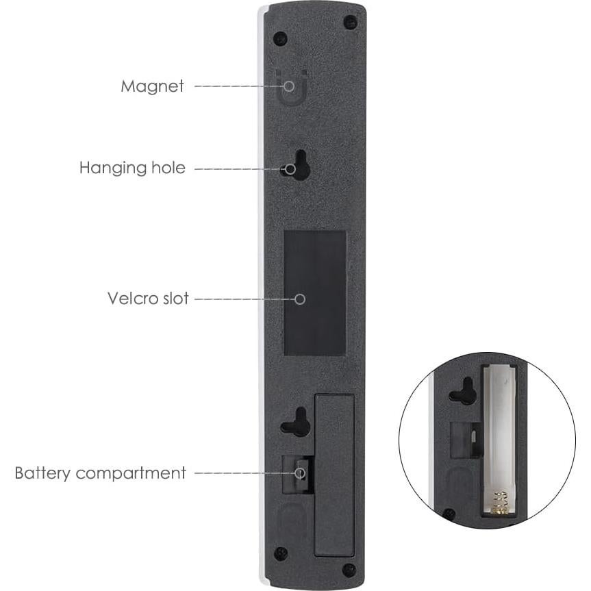 Luz LED Inalámbrica para Gabinete Vagocom 18.8x3.5cm 2 Piezas