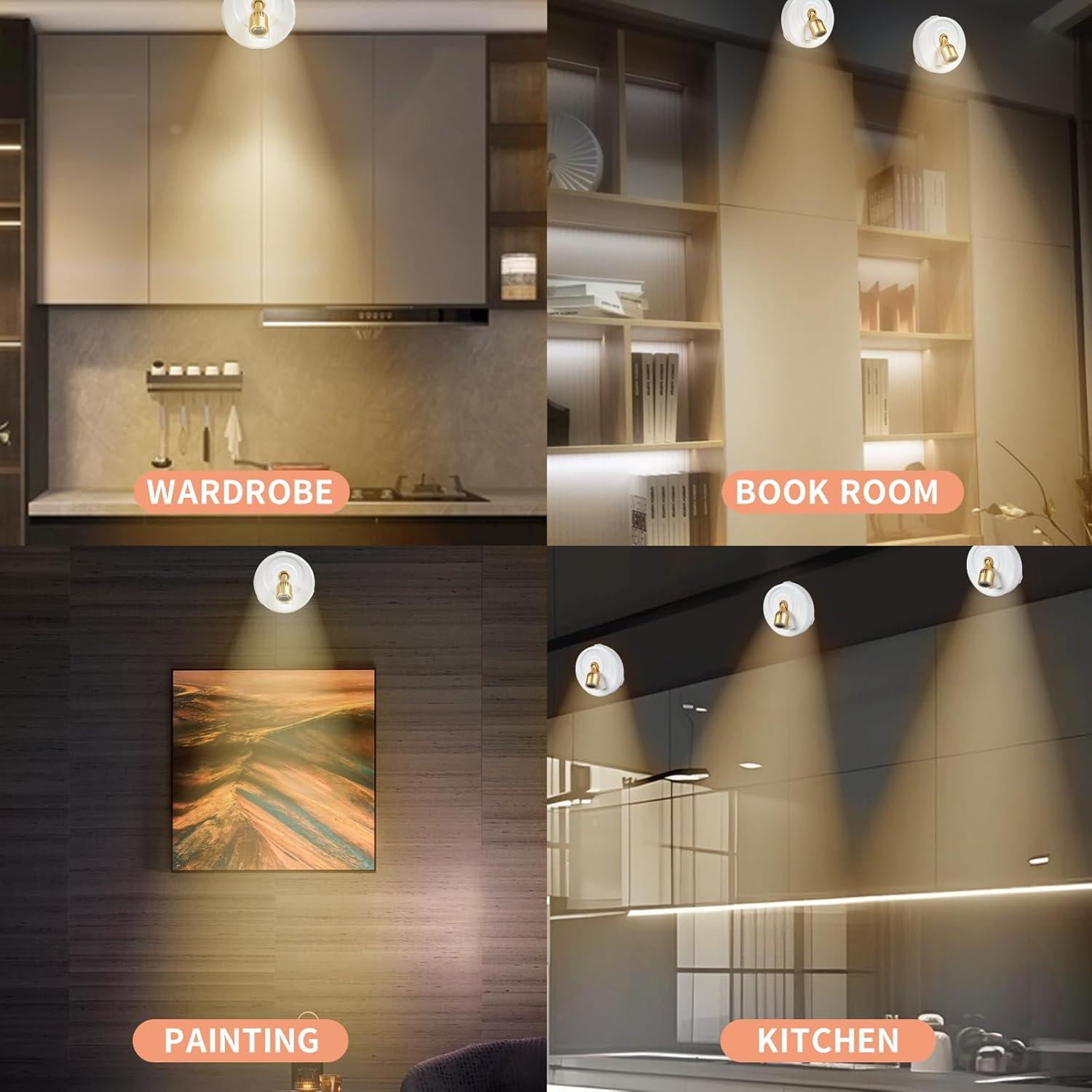 Foco Inalámbrico a Batería HOFUY UCSpot-BJ, Paquete de 2 Luces