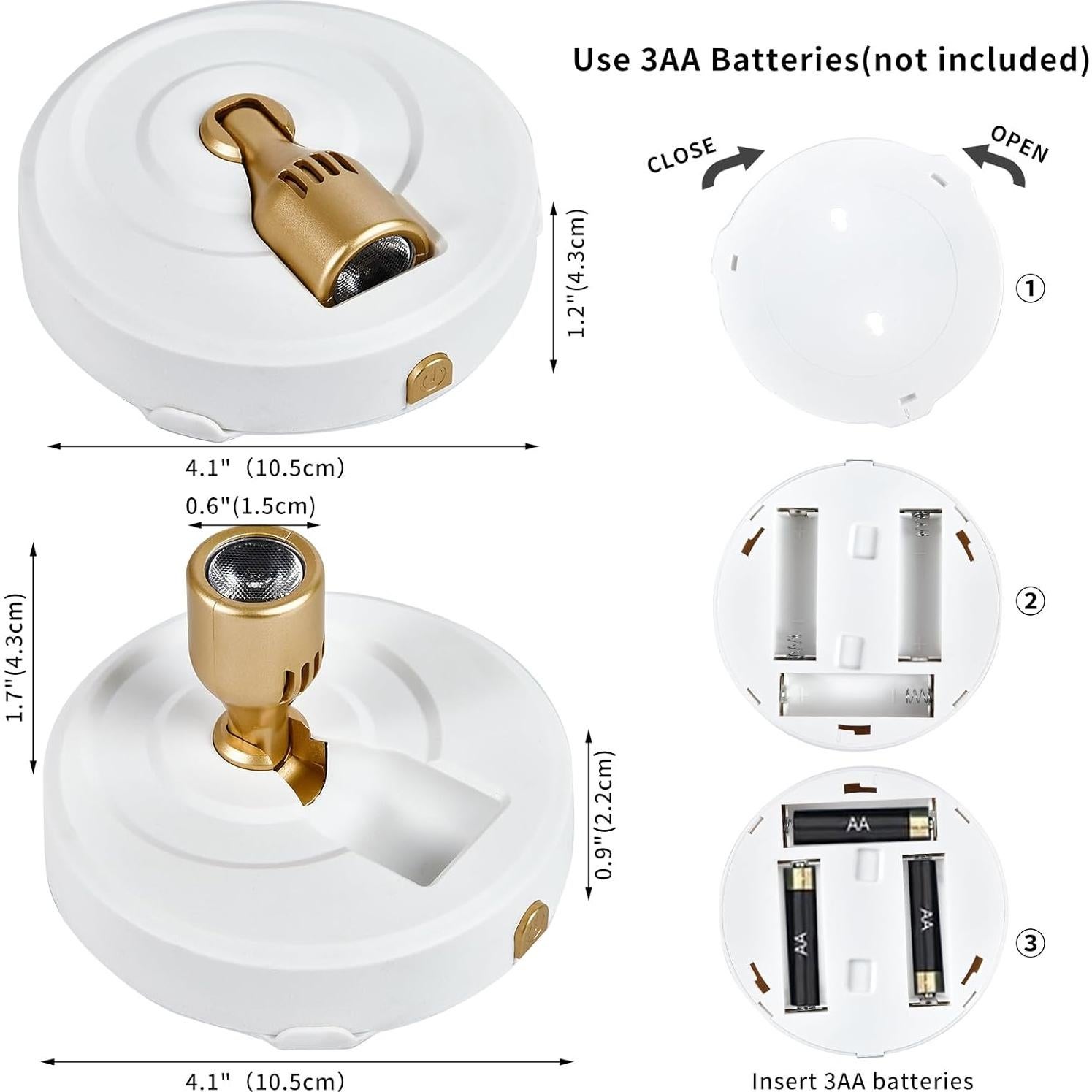 Foco Inalámbrico a Batería HOFUY UCSpot-BJ, Paquete de 2 Luces