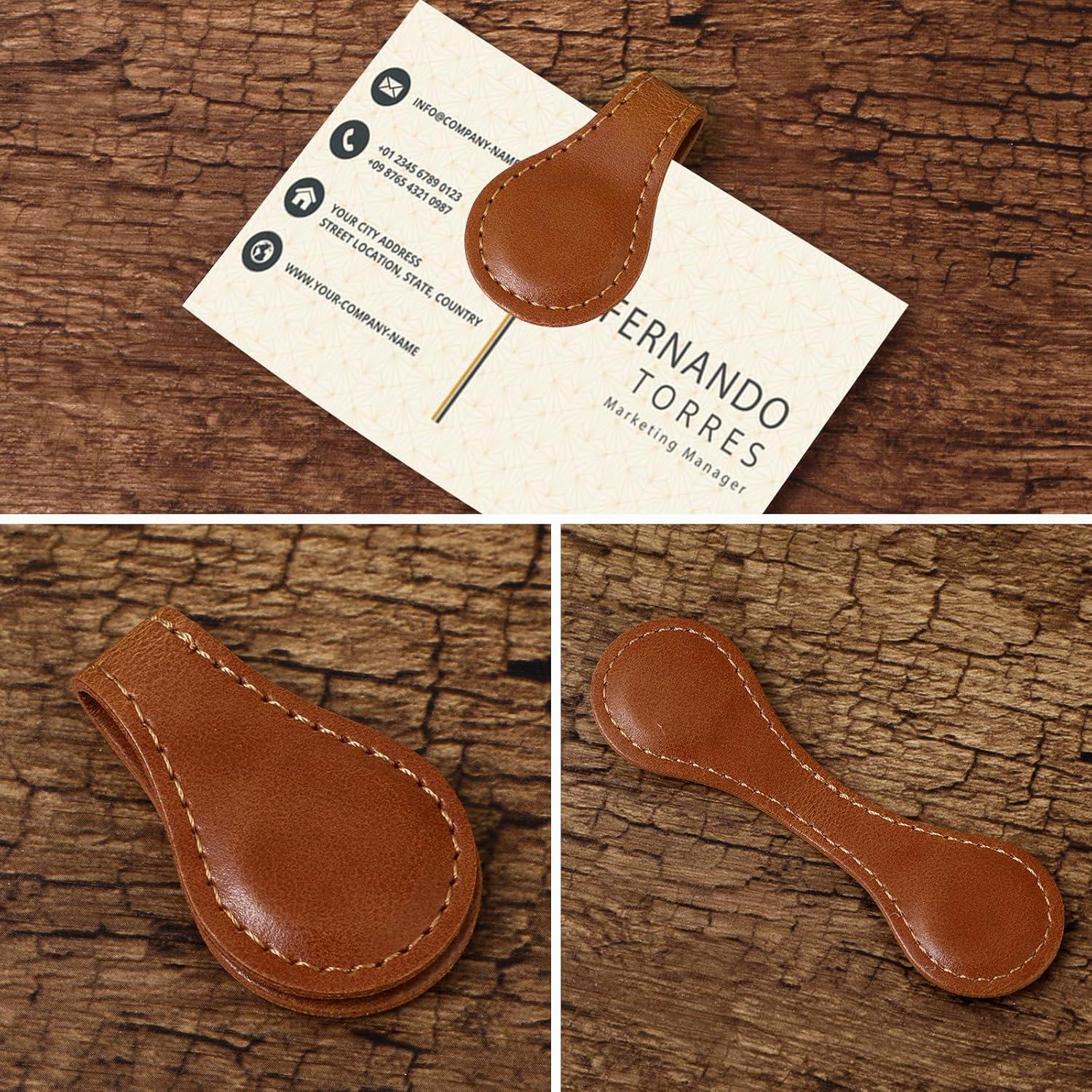 Marcador de Página de Cuero Magnético Dimeho Vintage 2 Pcs