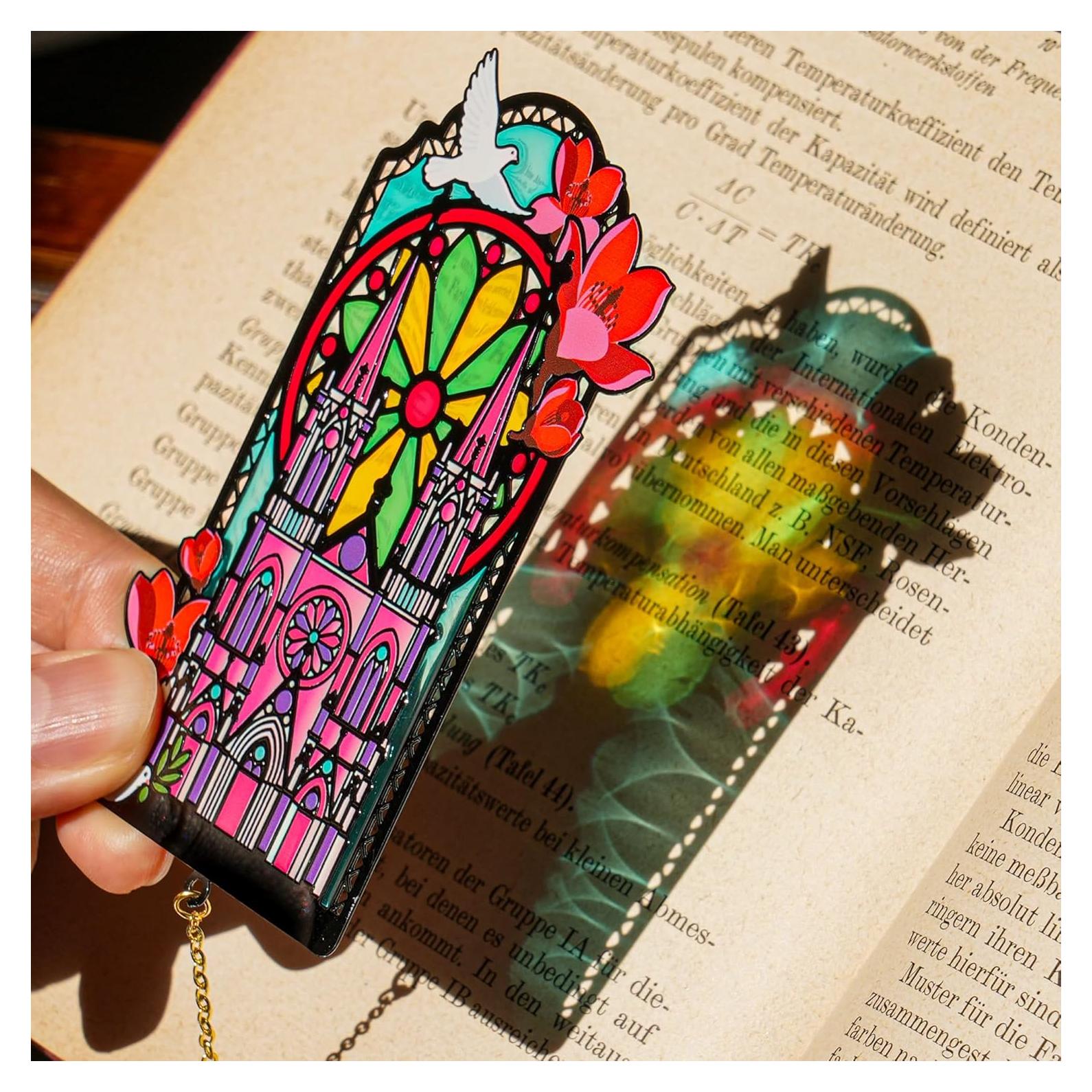 Marcador de Libros Gótico DORWBIAO con Colgante y Imanes