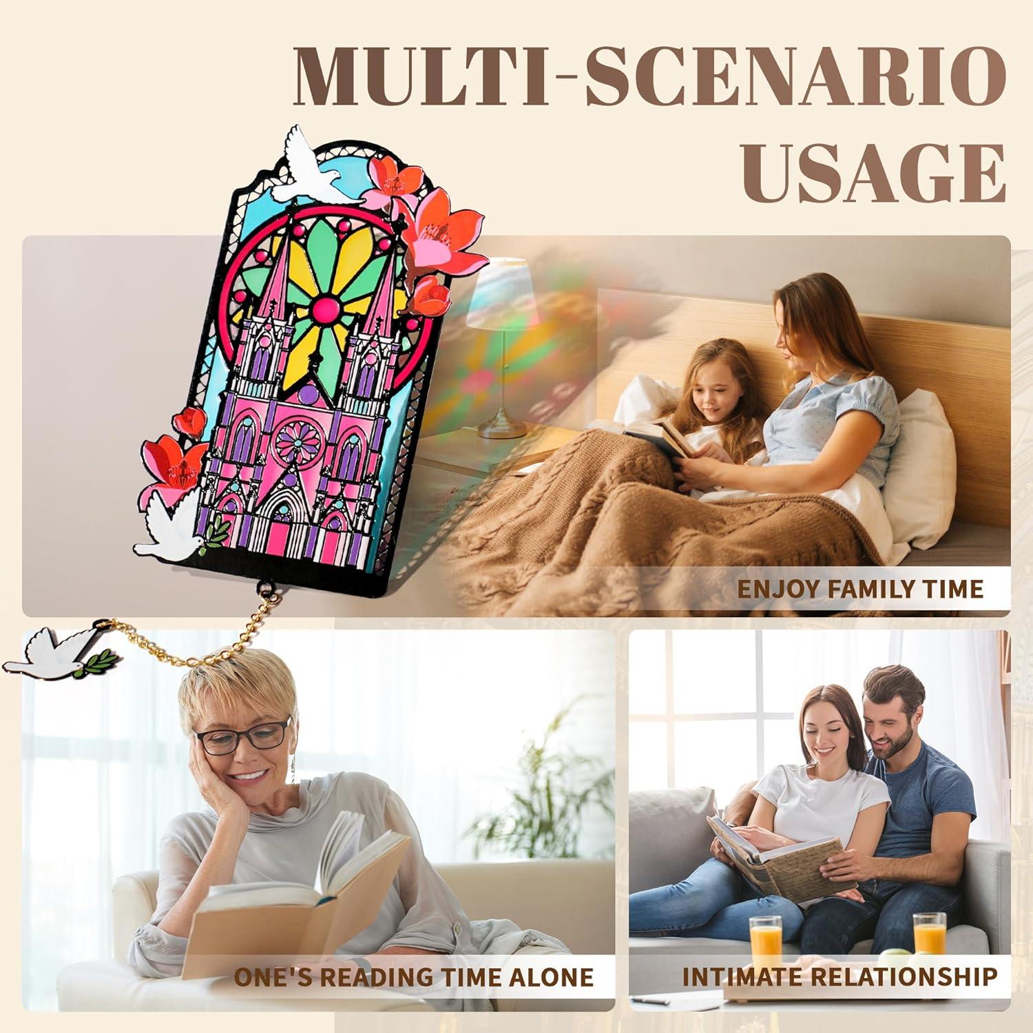 Marcador de Libros Gótico DORWBIAO con Colgante y Imanes