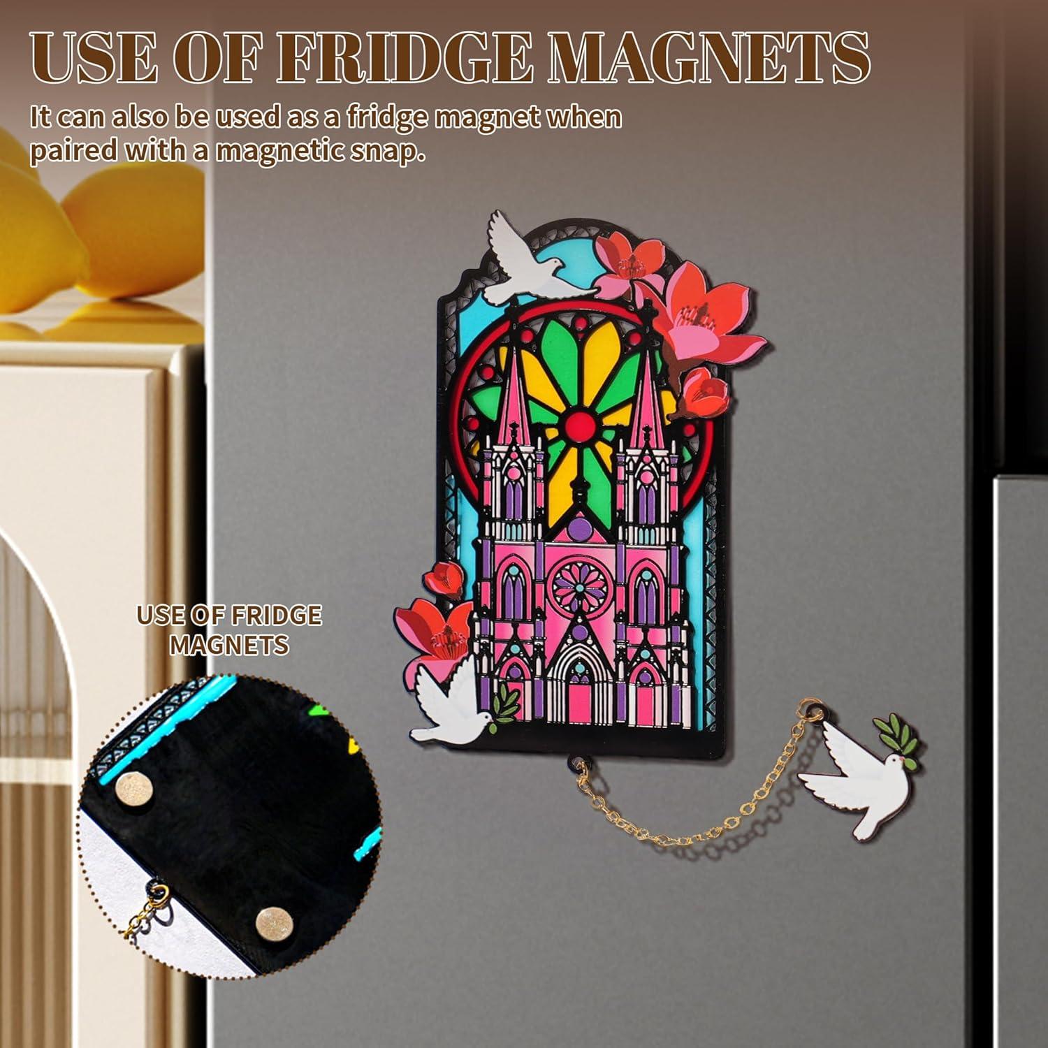 Marcador de Libros Gótico DORWBIAO con Colgante y Imanes