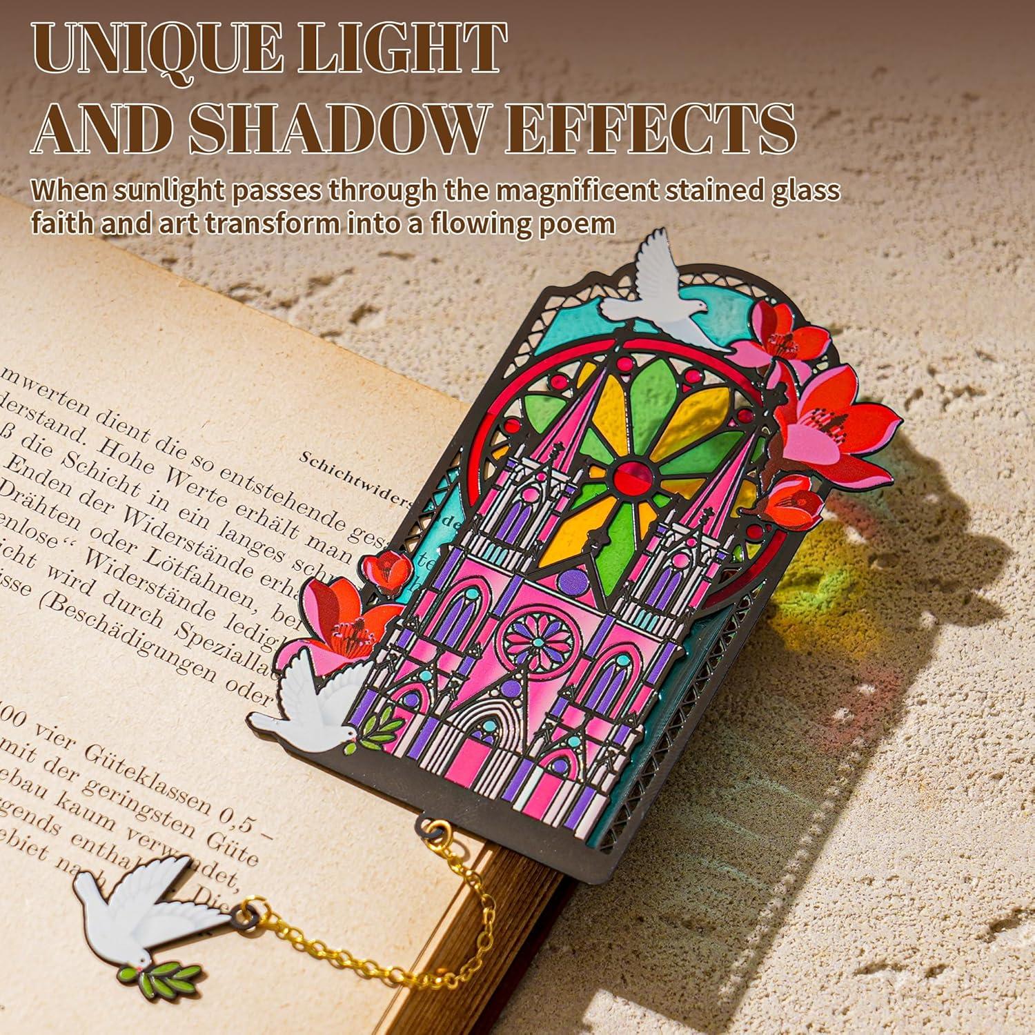 Marcador de Libros Gótico DORWBIAO con Colgante y Imanes