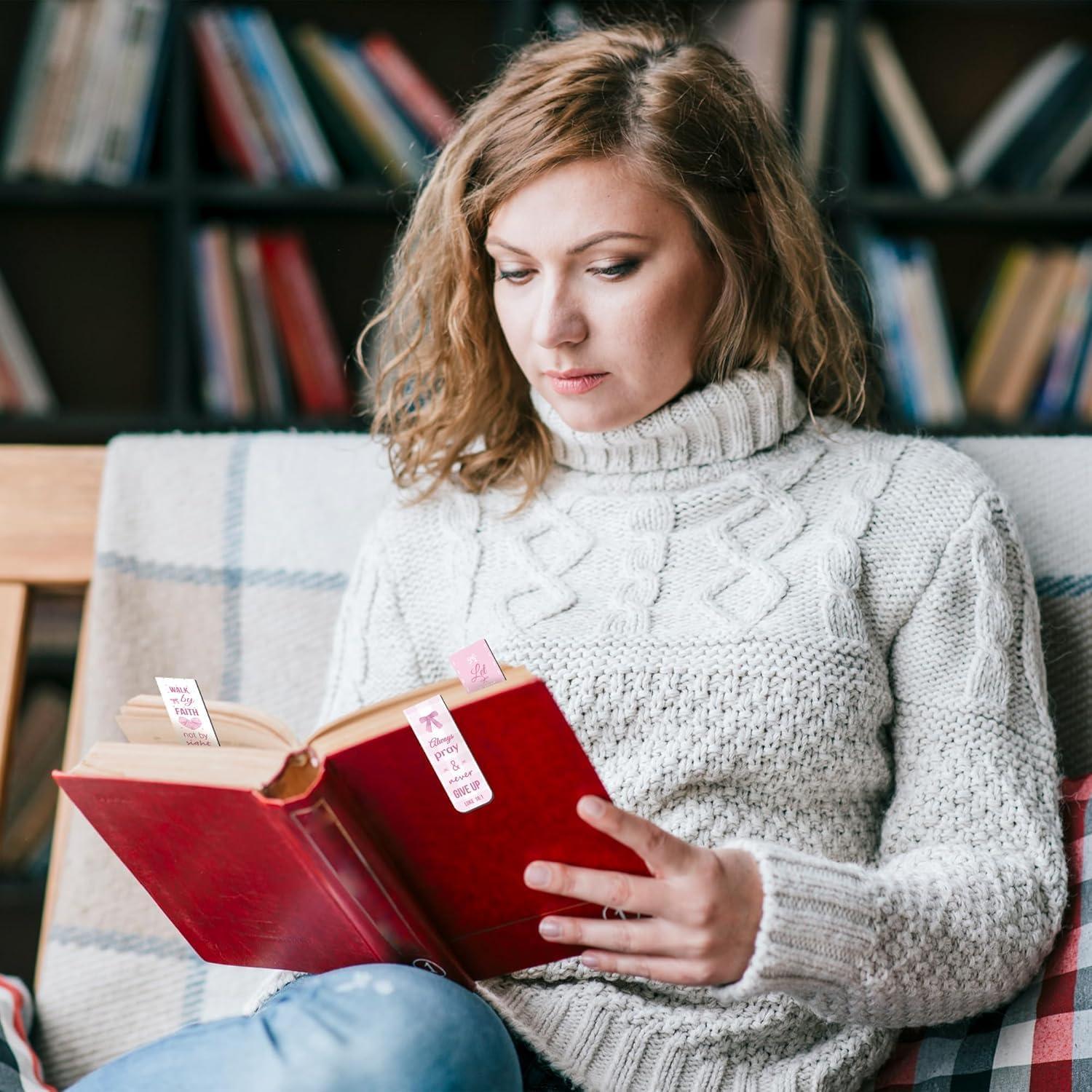 Marcadores Magnéticos Haooryx - 48 Pcs Rosa Inspiracionales