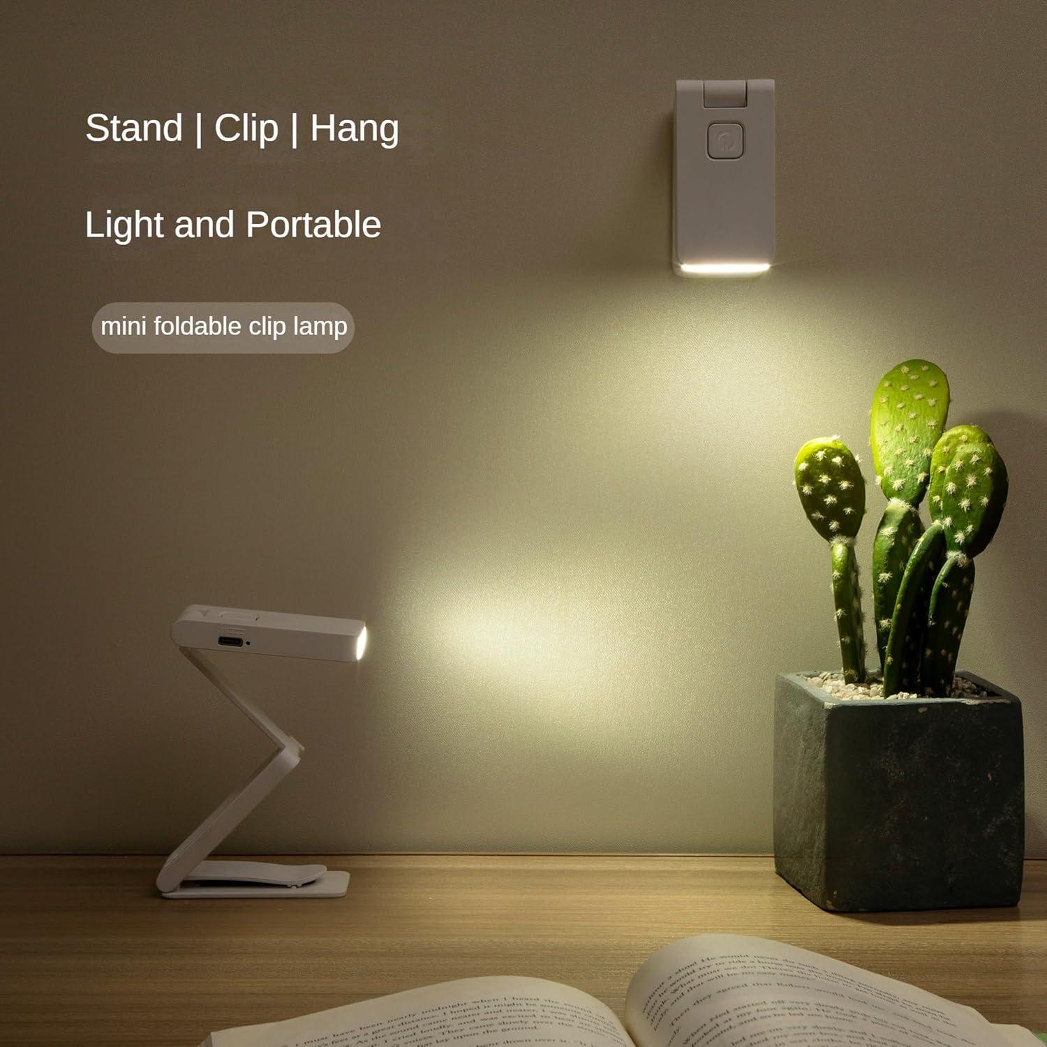 Luz de Libro Mini Plegable TRIPRO Recargable 3 Temperaturas