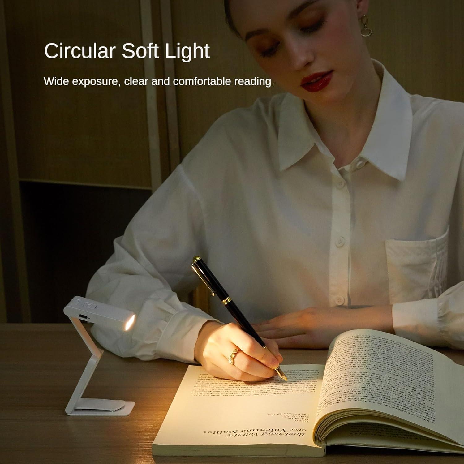 Luz de Libro Mini Plegable TRIPRO Recargable 3 Temperaturas