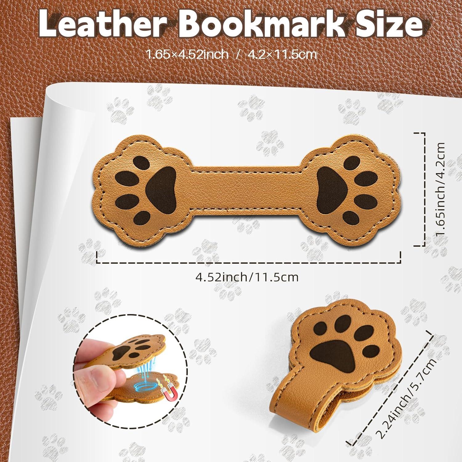 Marcadores Magnéticos de Cuero PU Likesing - 11.5x3.7cm