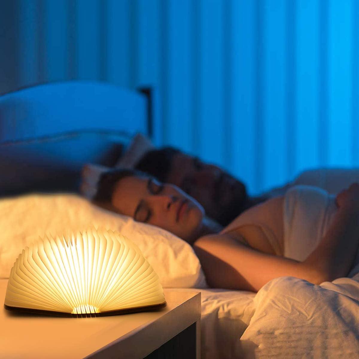 Lámpara de Libro Plegable XIUDI LED Madera 10x8cm 8 Colores