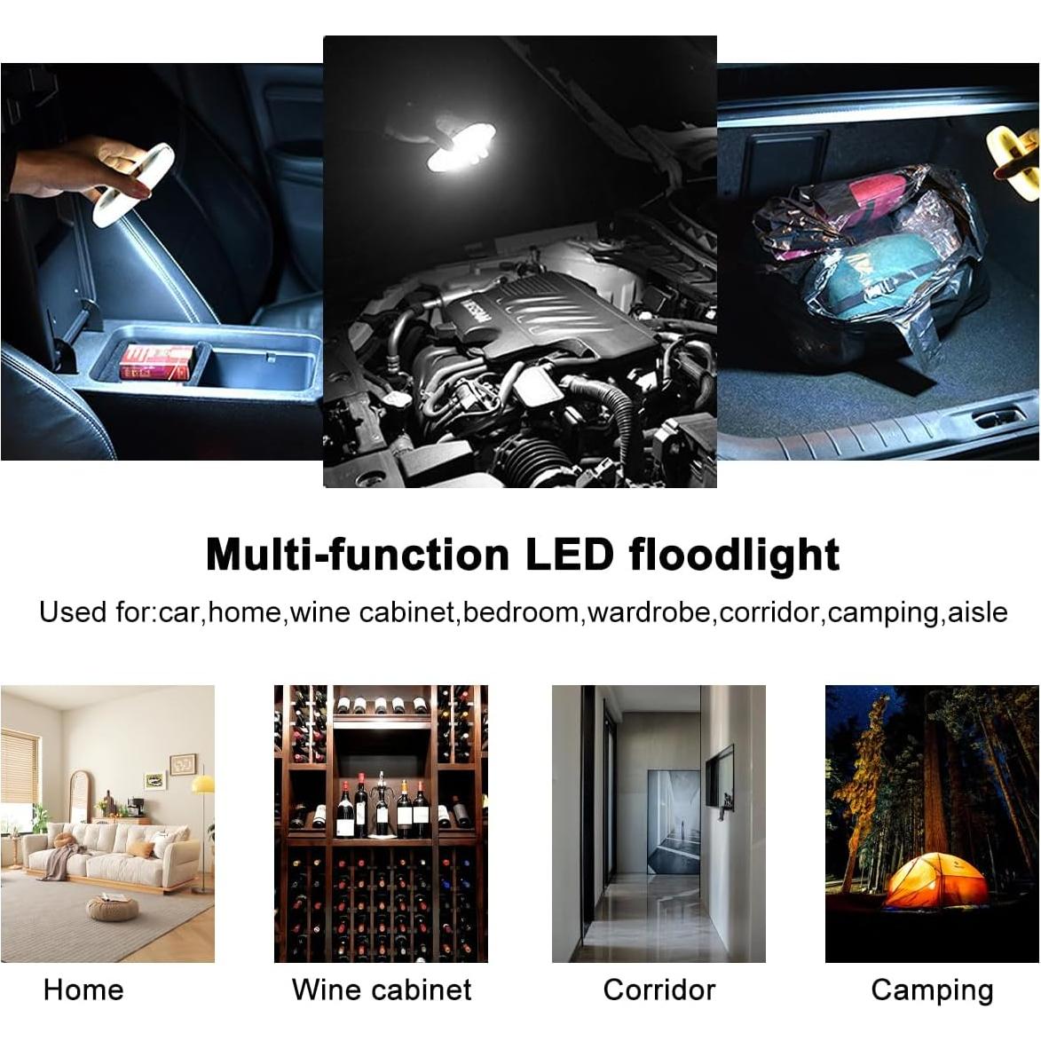 Luz de Cúpula Magnética Sylvil para Coche Inalámbrica USB