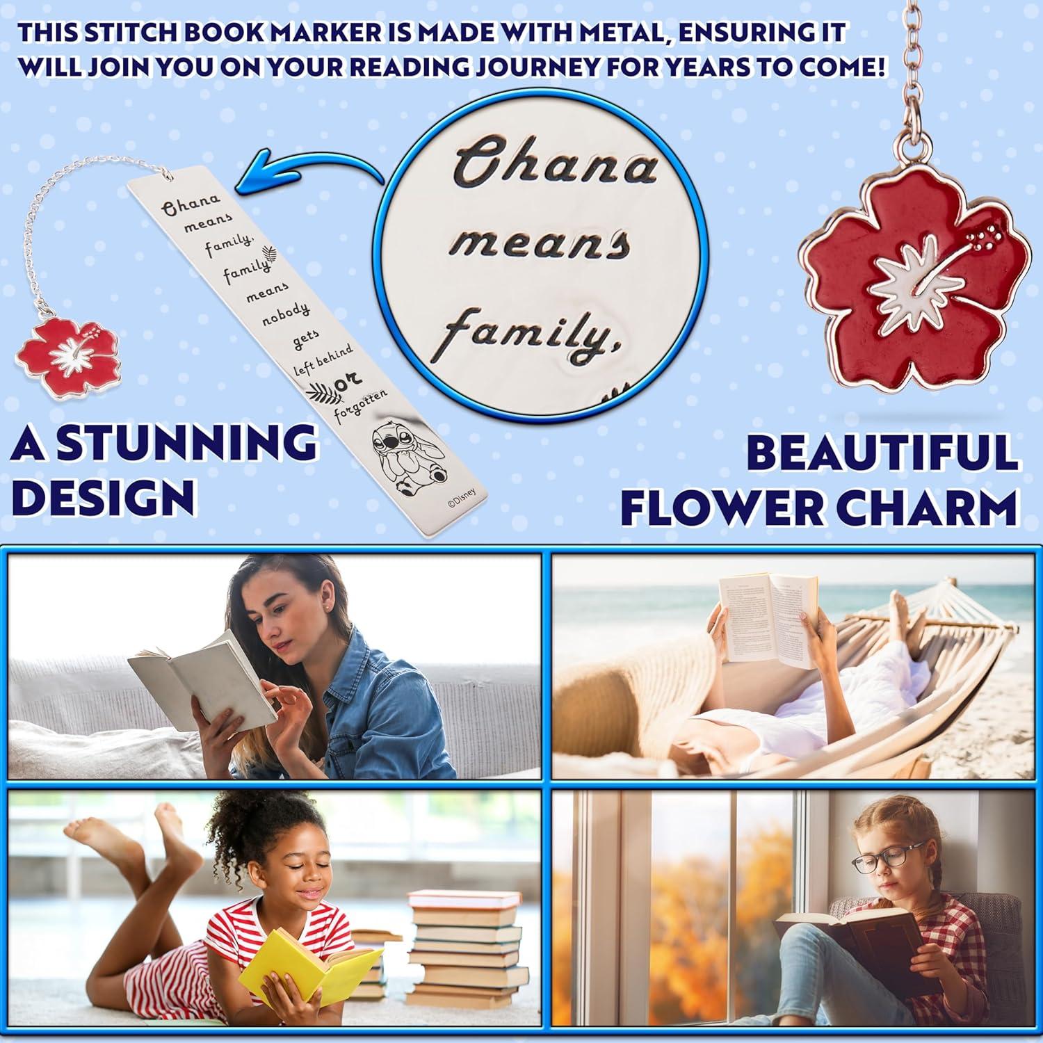 Marcador de Libros Disney Stitch Acero Inoxidable Plateado