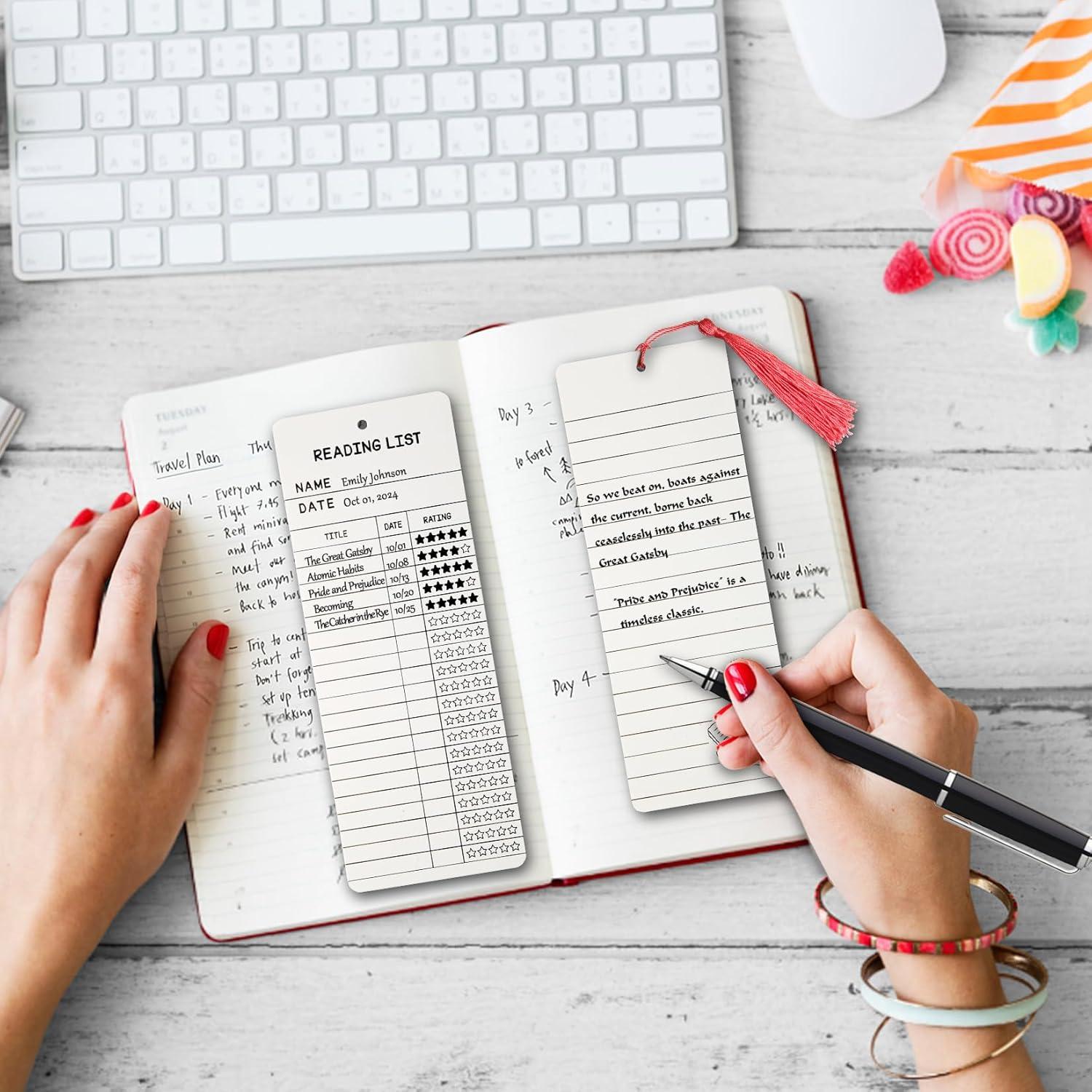 50 Marcadores con Borlas KaloTidy 3x8 cm para Lectura