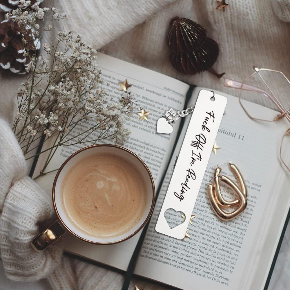 Marcador Divertido THRXOBN de Acero Inoxidable para Libros