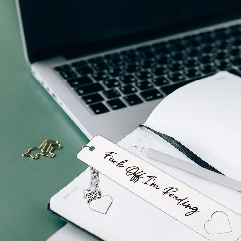 Marcador Divertido THRXOBN de Acero Inoxidable para Libros