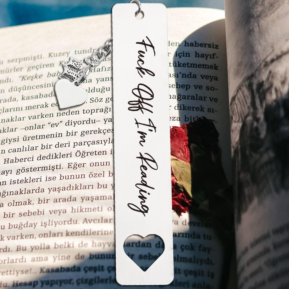 Marcador Divertido THRXOBN de Acero Inoxidable para Libros