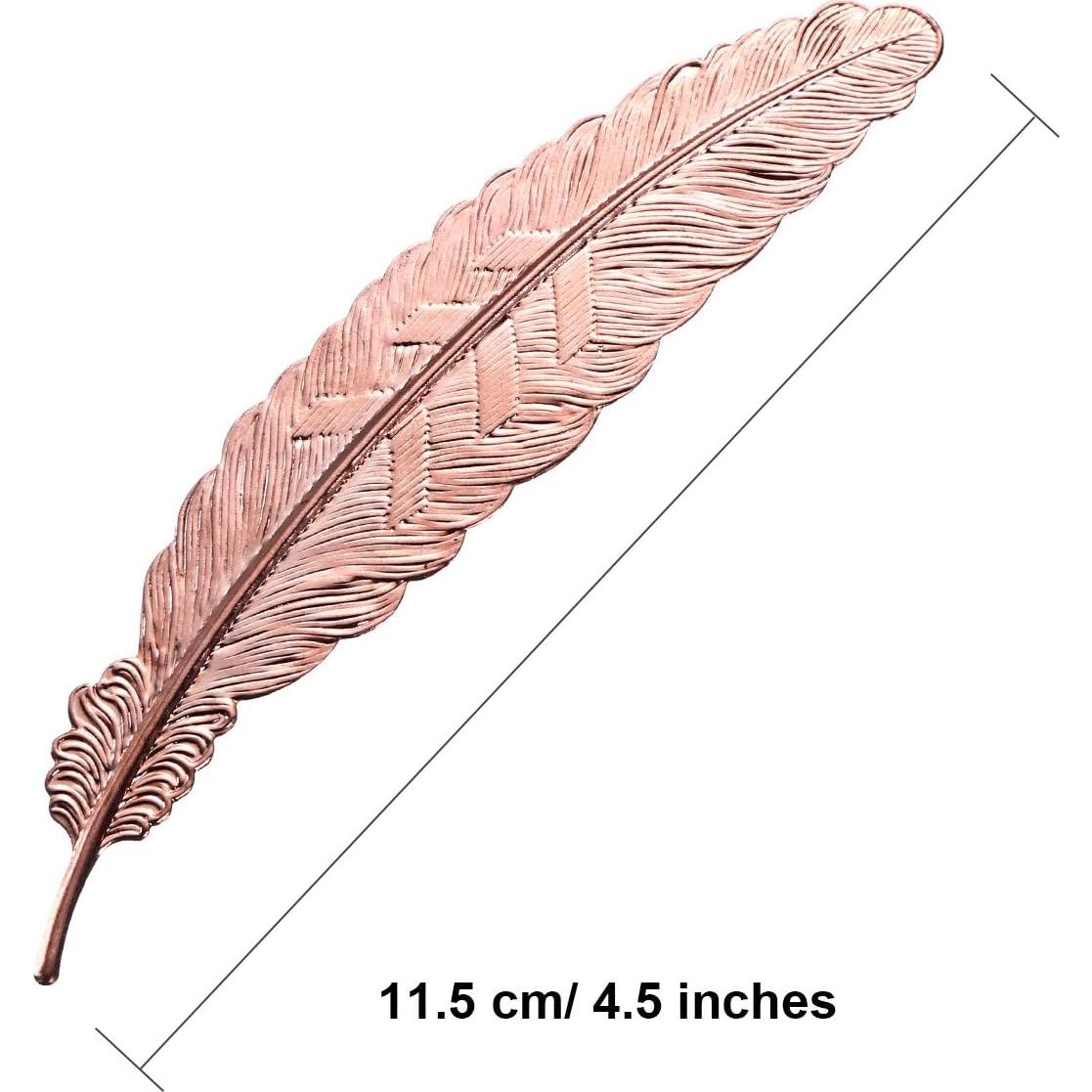 Marcadores de Metal Gejoy en Forma de Pluma - Set de 8 Piezas