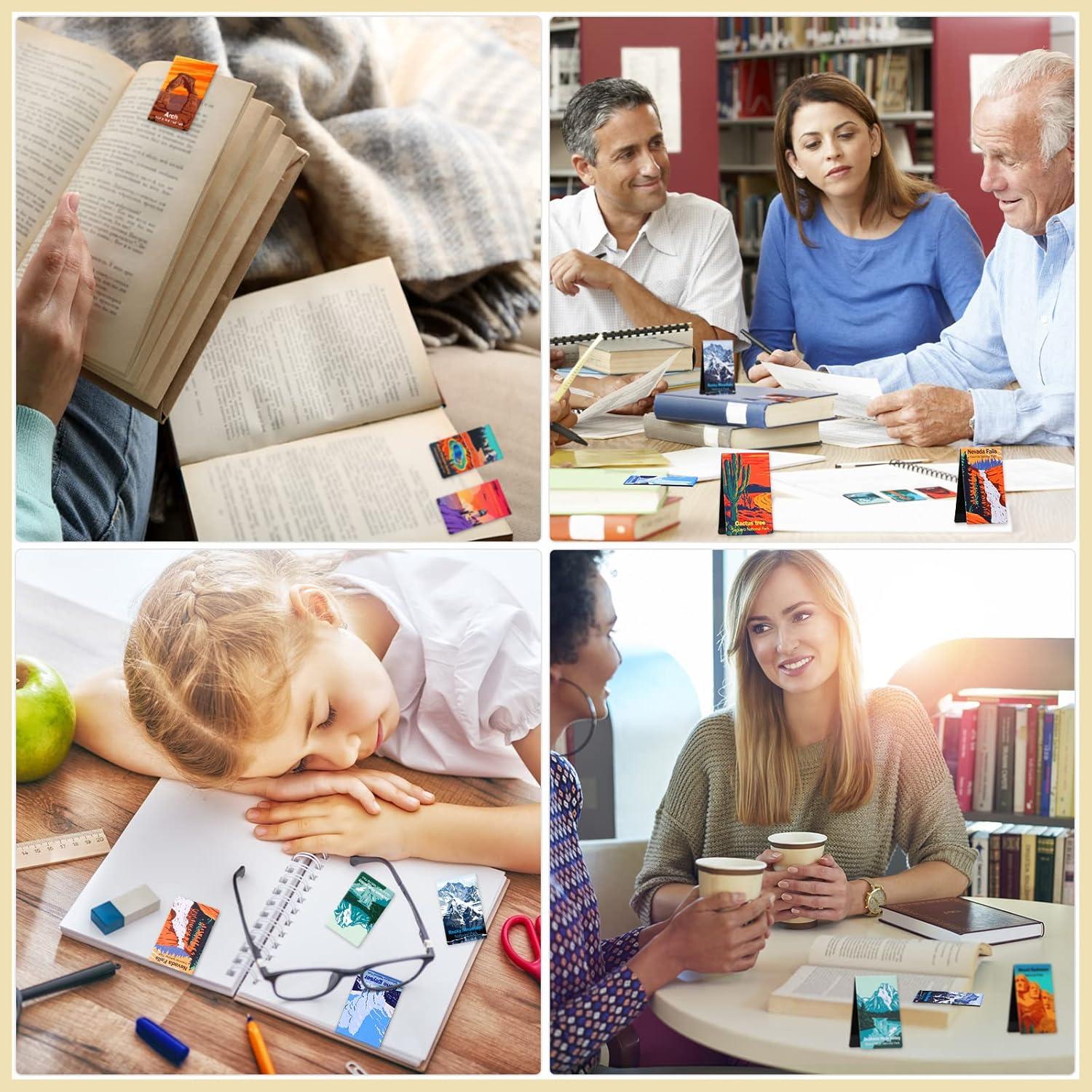 Marcadores de Página Magnéticos Outus - 24 Pcs Parques Nacionales