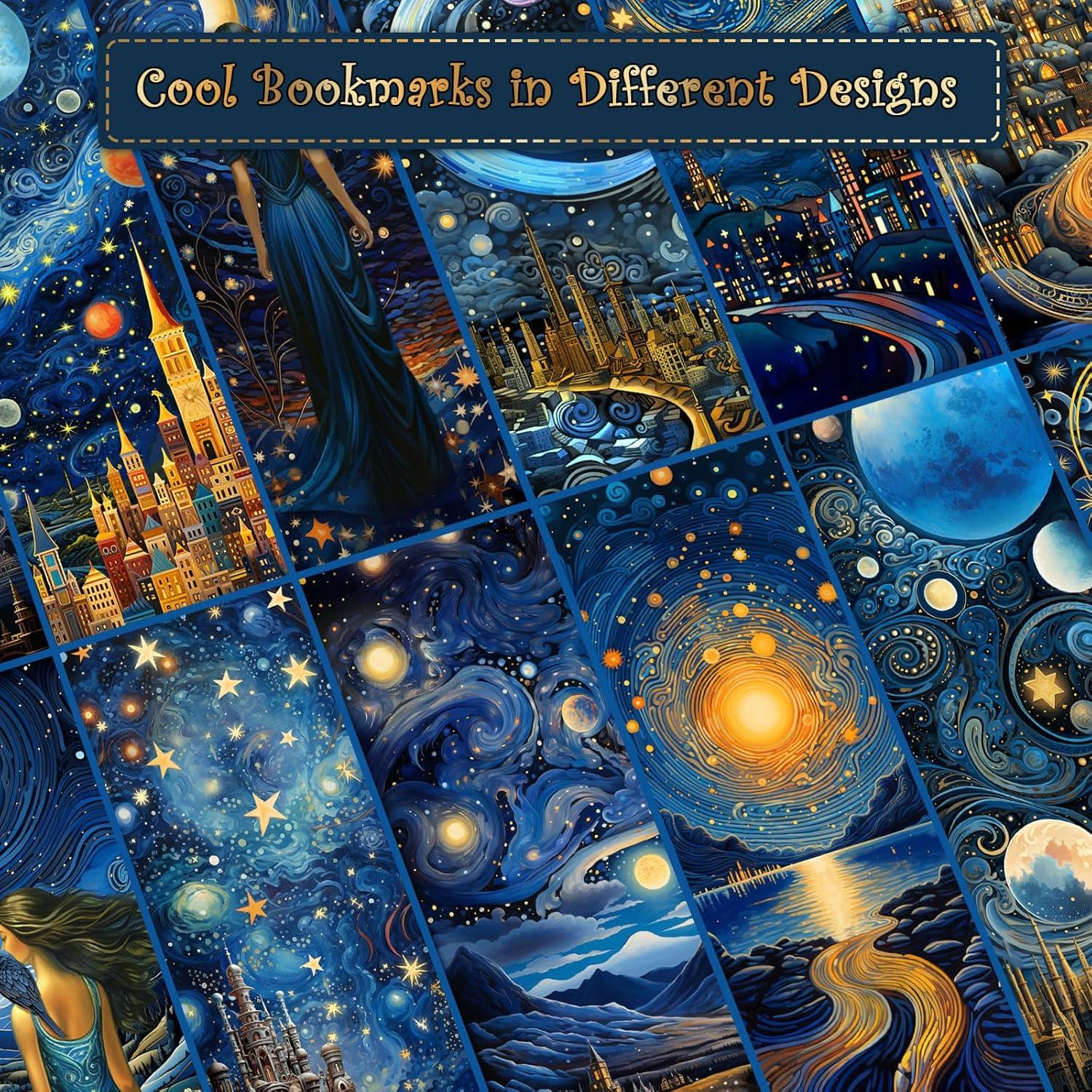 Marcadores de Libros Anseal 12 PCS Diseño Espacial 15x5 cm