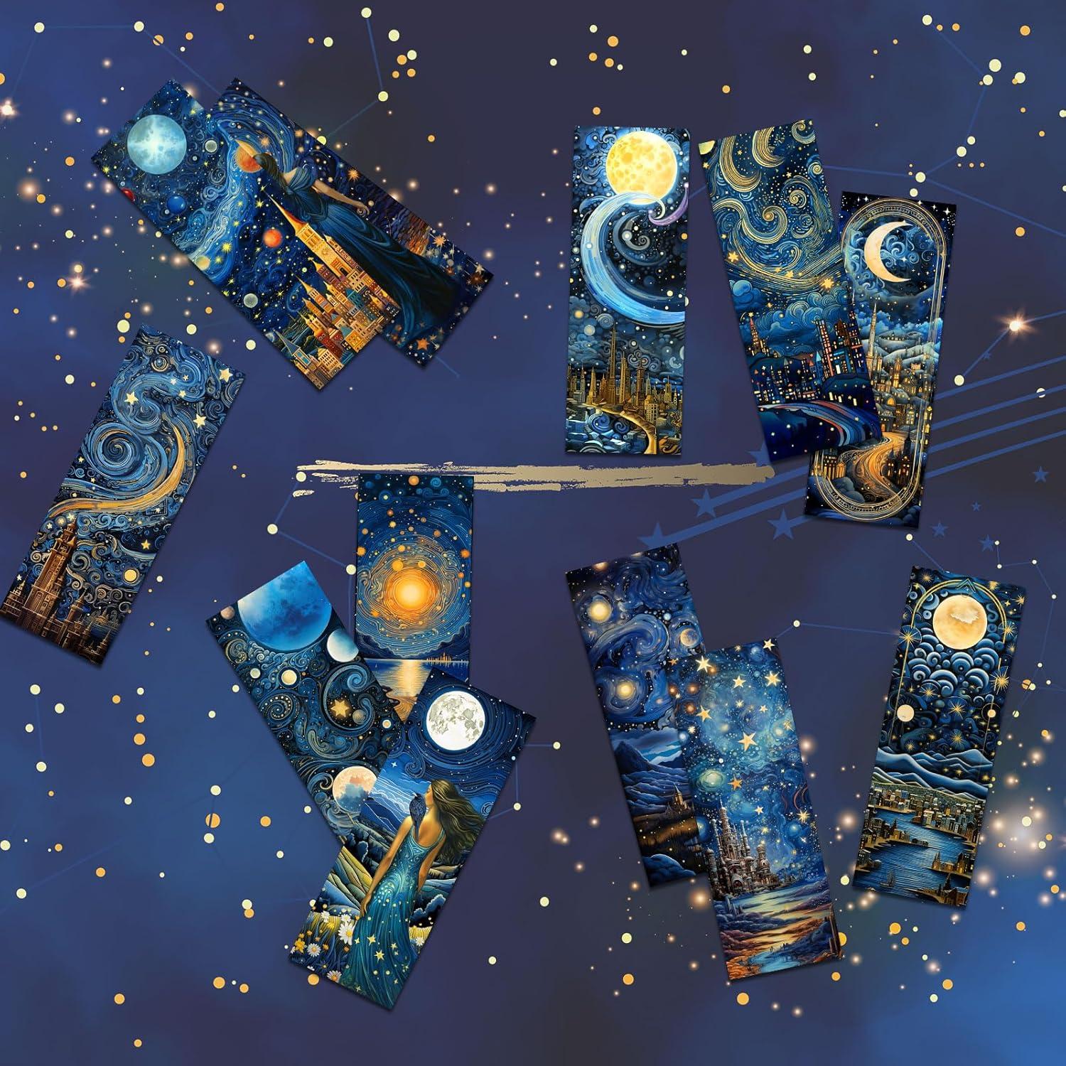 Marcadores de Libros Anseal 12 PCS Diseño Espacial 15x5 cm