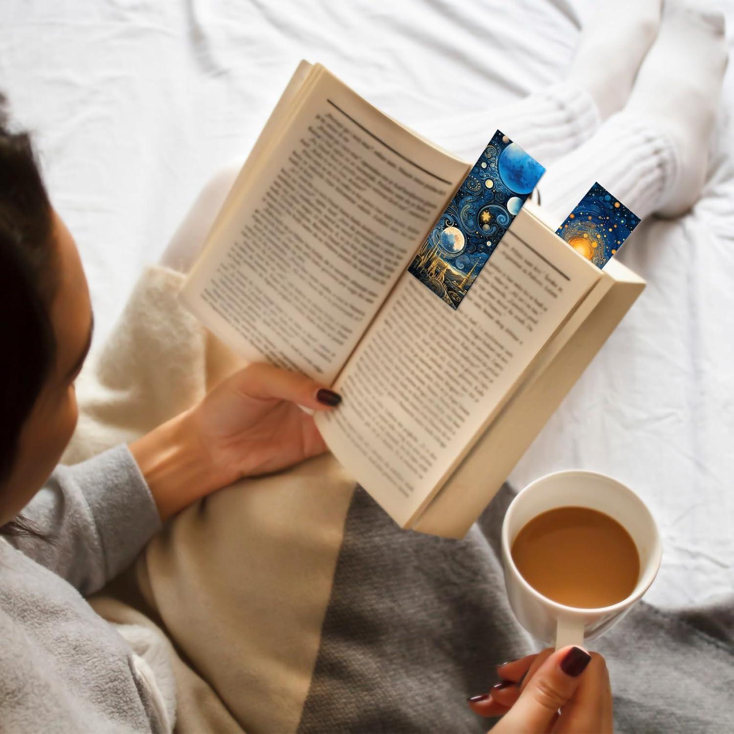 Marcadores de Libros Anseal 12 PCS Diseño Espacial 15x5 cm