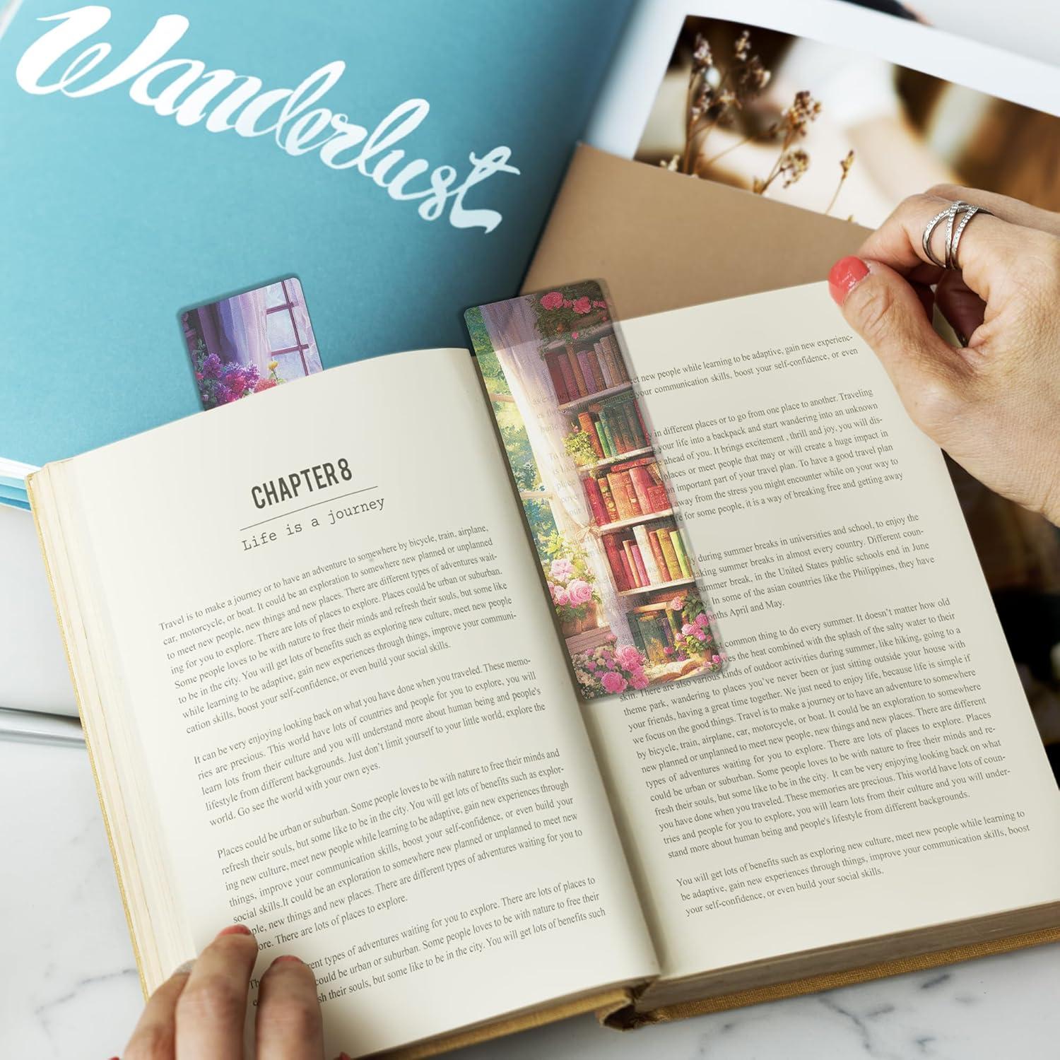 Juego de 10 Marcadores de Libros MENIFEND Biblioteca Secreta