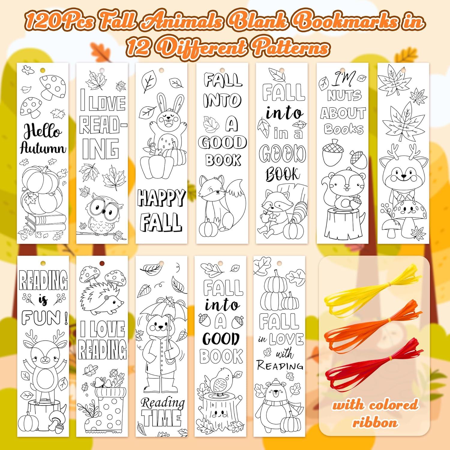 Marcadores para Colorear DIY X1zuue - 120 Pcs Animales Otoño