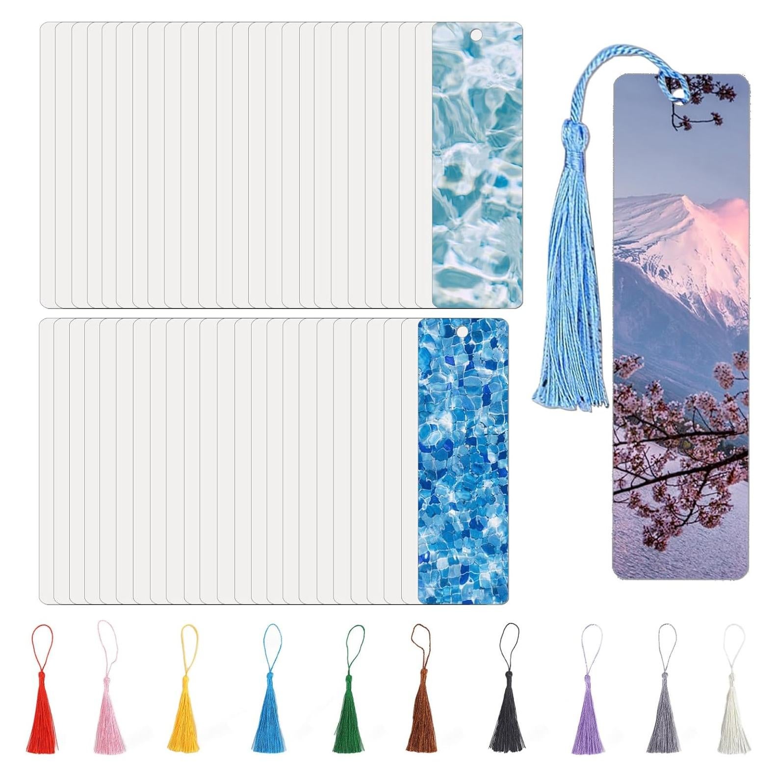 50 Marcadores de Aluminio para Sublimación Doble Cara AceSubli